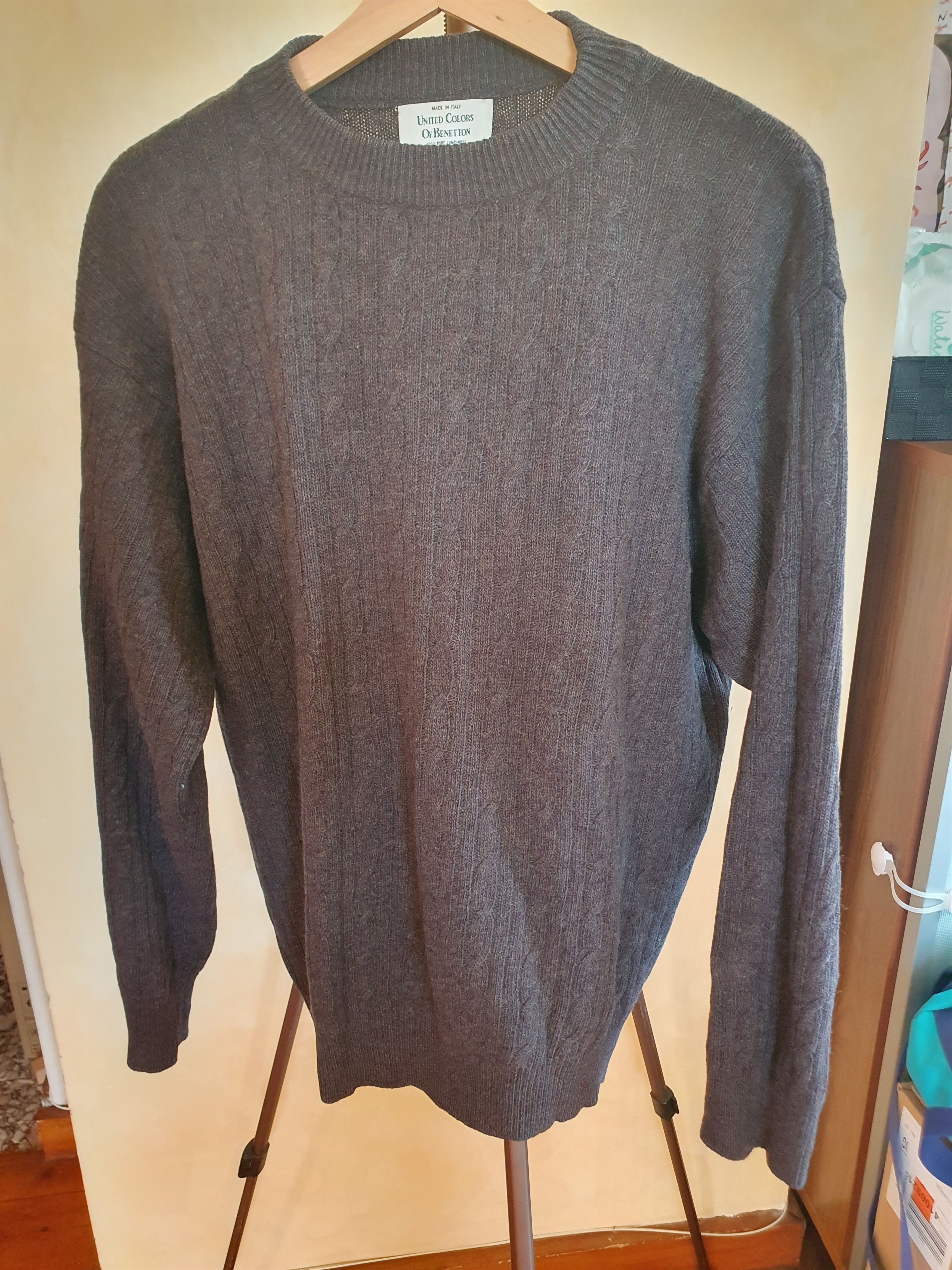 United Colors Of Benetton United Colors of Benetton 100% Lambs Wool Sweater L Size US L / EU 52-54 / 3 - 1 Thumbnail