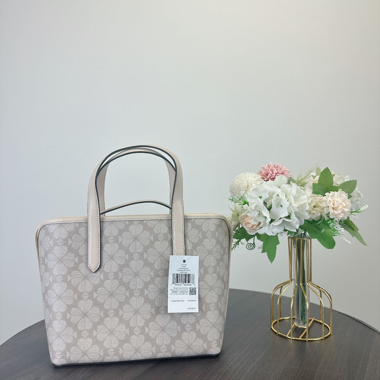 Kate Spade Kate Spade KH425 Spade Flower Mini Tote IN Dark Beige Multi Size ONE SIZE - 5 Thumbnail