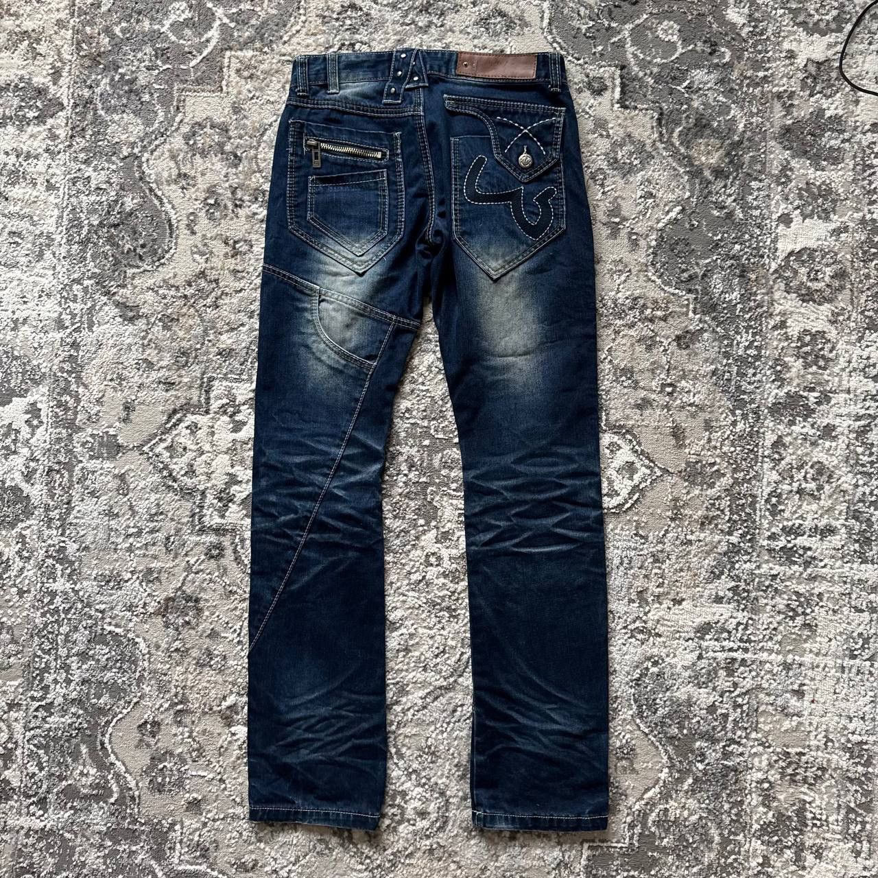 Japanese Brand Vintage Archive Japrag by Okishana Samoki Patch Work Jeans Size US 29 - 1 Thumbnail