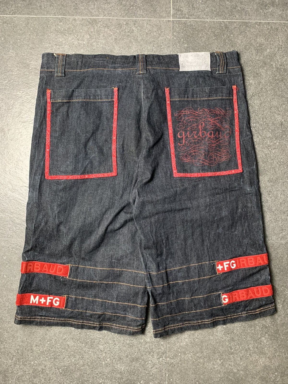 Marithe + Francois Girbaud 2000s Marithe Francois Girbaud Double Shuttle Tape Jorts Size US 40 / EU 56 - 12 Thumbnail