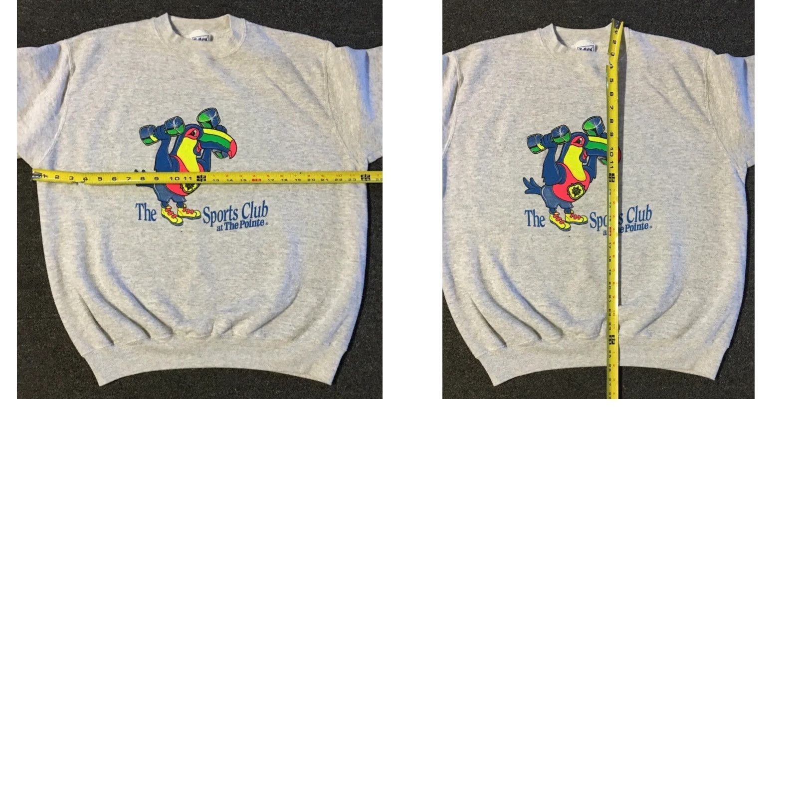 Rainbow VINTAGE Rainbow Pointe Sport Club Hoodie Mens L Gray 80s 90s Grunge Tracksuit Sports Retro Toucan Cartoon Fadeed Sweatshirt Size US L / EU 52-54 / 3 - 8 Thumbnail