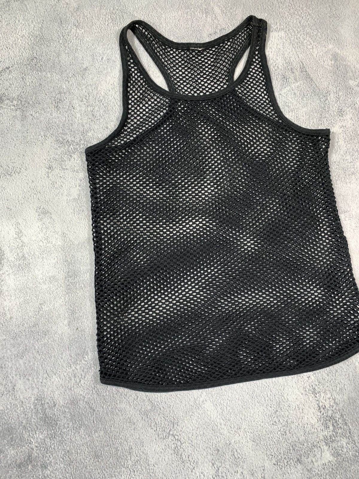 Japanese Brand × Vintage Vintage 90s AvantGarde mesh tank top Japanese streetwear Size S / US 4 / IT 40 - 2 Thumbnail
