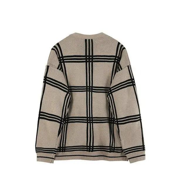 VIBE Flannel Beige Cardigan Sweater Size US L / EU 52-54 / 3 - 5 Thumbnail