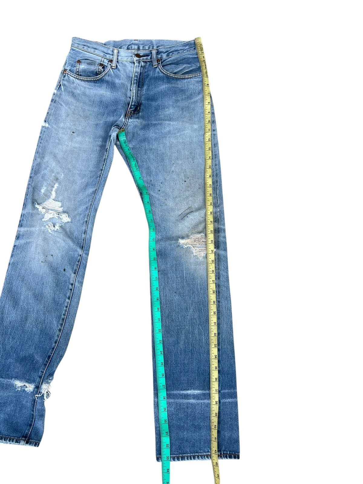 Hysteric Glamour Trashed Vintage Hysteric Glamour Faded Denim Selvedge Jeans Size US 29 - 6 Thumbnail
