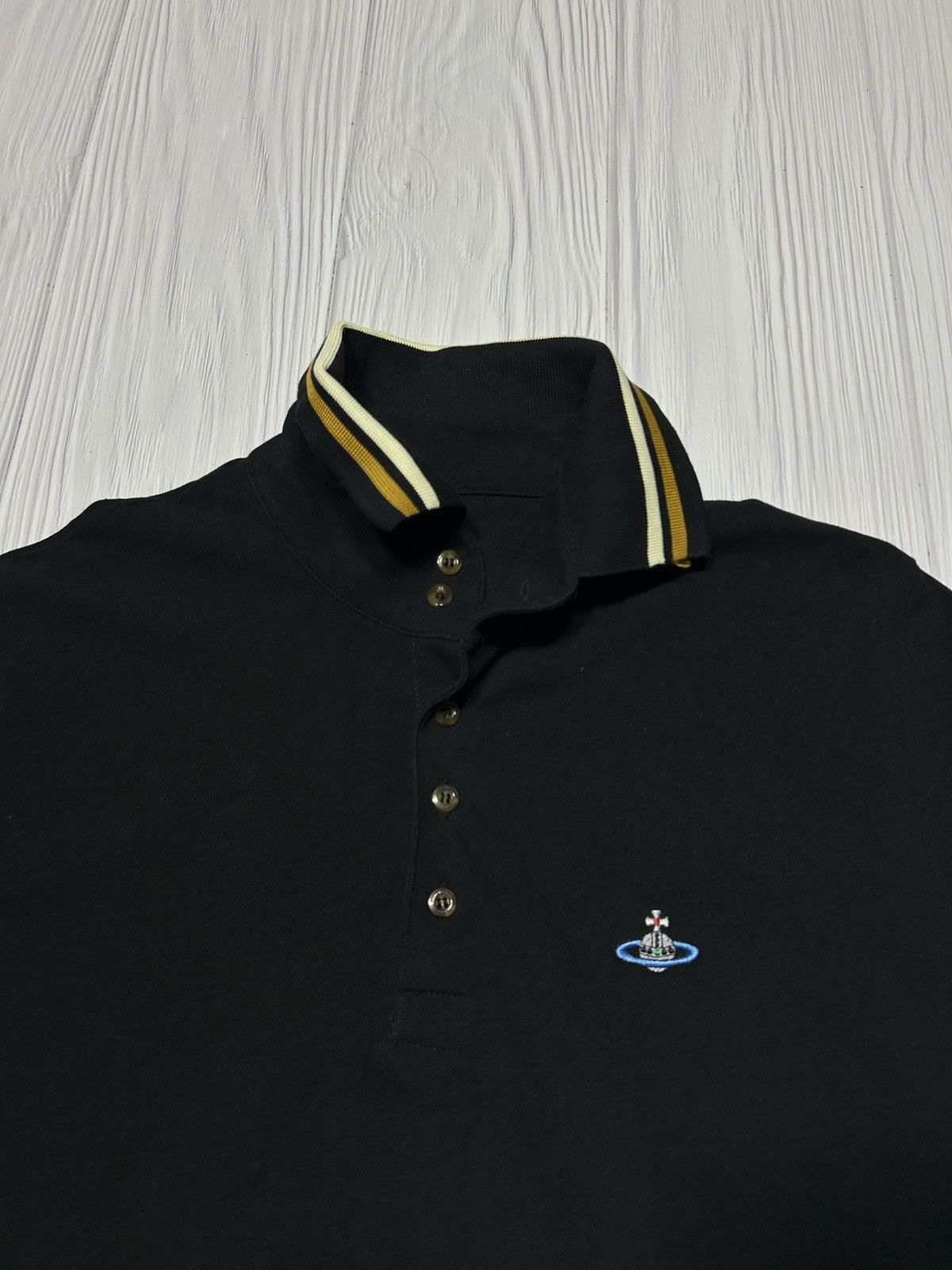 Vivienne Westwood Vivienne Westwood Black Polo T-Shirt Size L Size US L / EU 52-54 / 3 - 6 Thumbnail