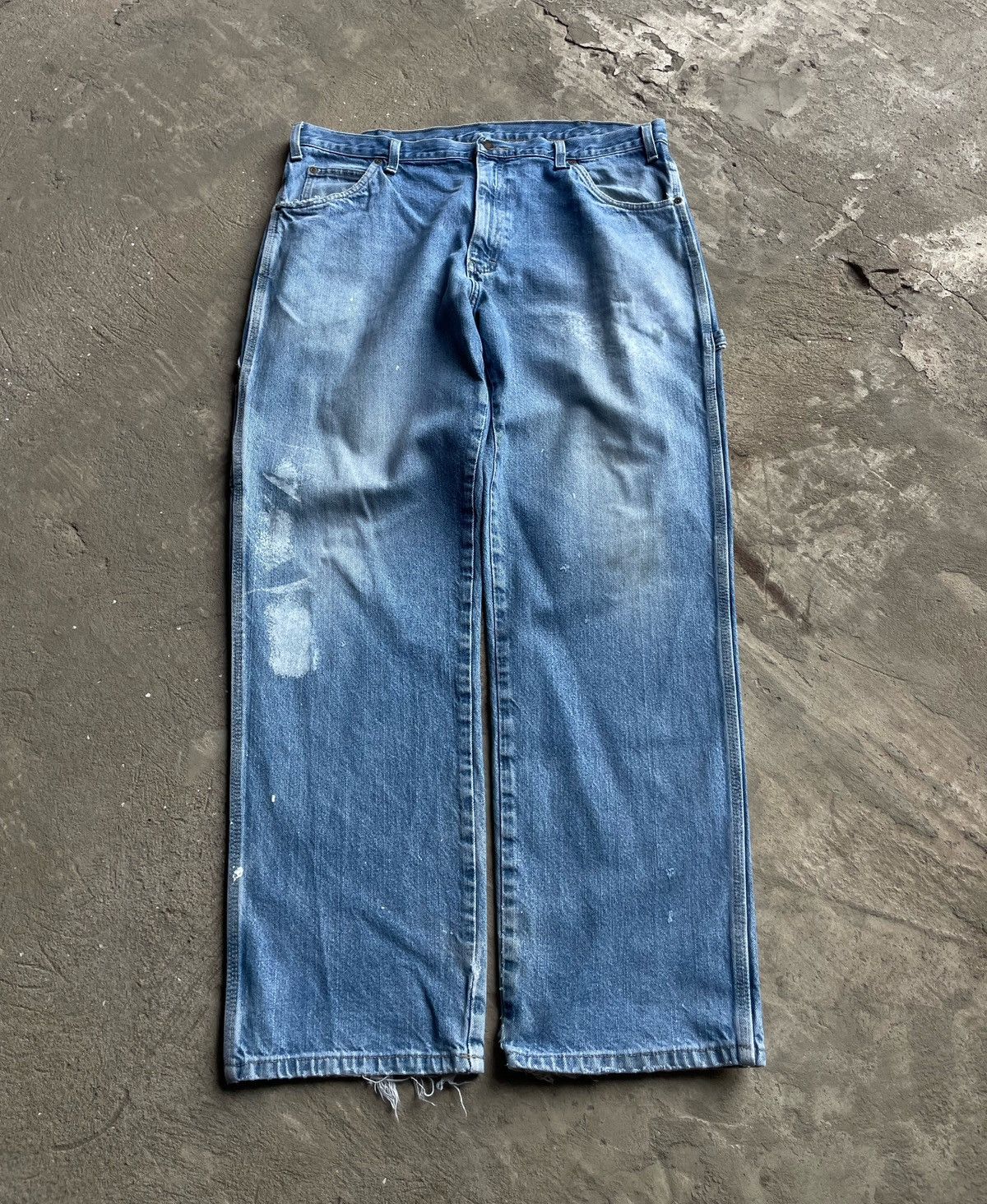 Carhartt × Dickies × Vintage Vintage Dickies Baggy Painted Distressed Pants Opium Size US 36 / EU 52 - 1 Thumbnail