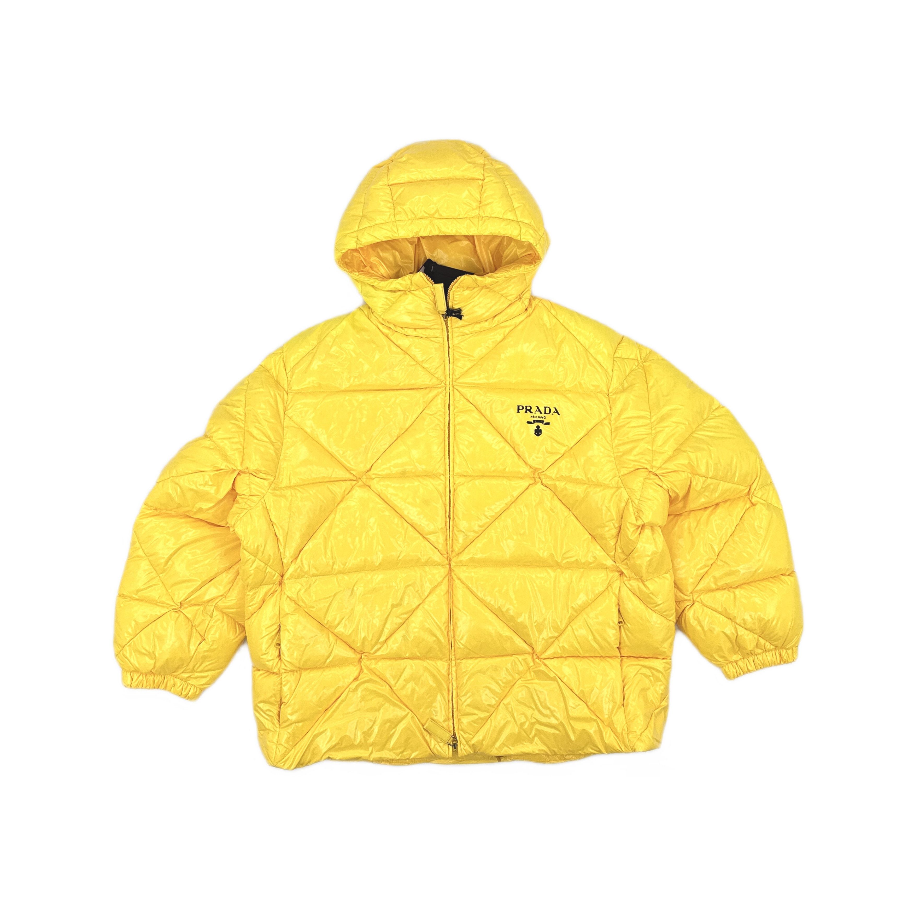 Prada Prada Yellow Logo Down Jacket Size 40 Size S / US 4 / IT 40 - 1 Thumbnail