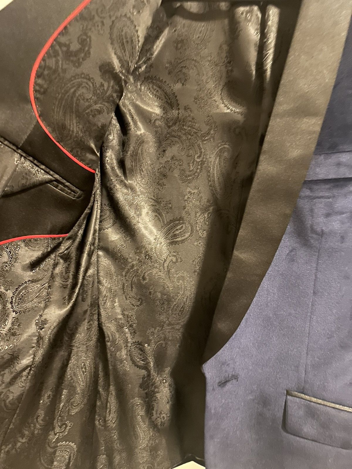 Other Midnight Blue Tailored Velvet Blazer Size 36S - 3 Thumbnail
