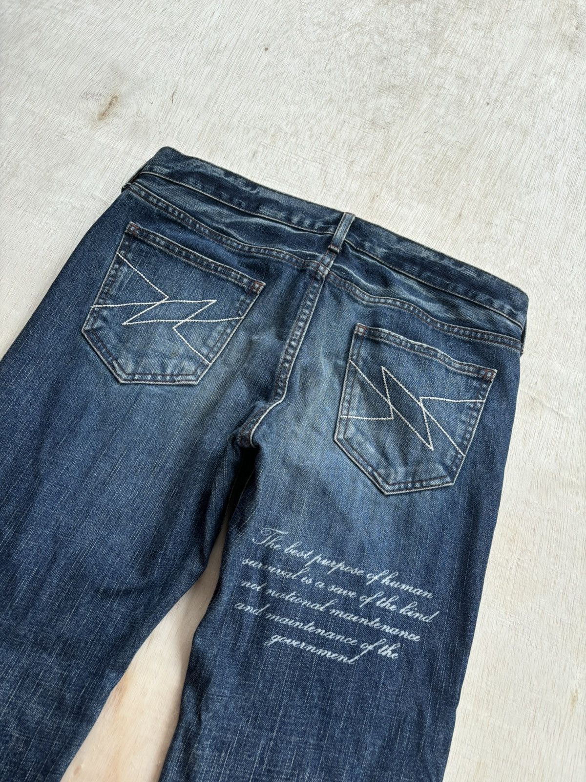 Hysteric Glamour × If Six Was Nine × Japanese Brand Vintage Distressed Denim Ifsixwasnine Lgb Style Jeans Size US 33 - 4 Thumbnail