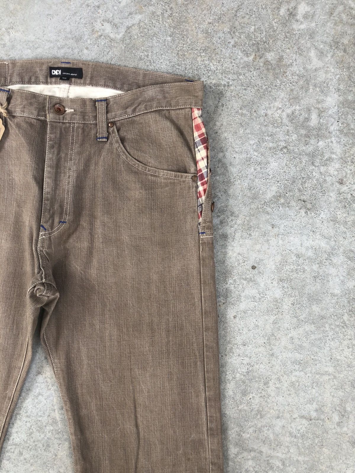 Japanese Brand Japanese Concave attempt Distressed Jeans Size US 35 - 6 Thumbnail