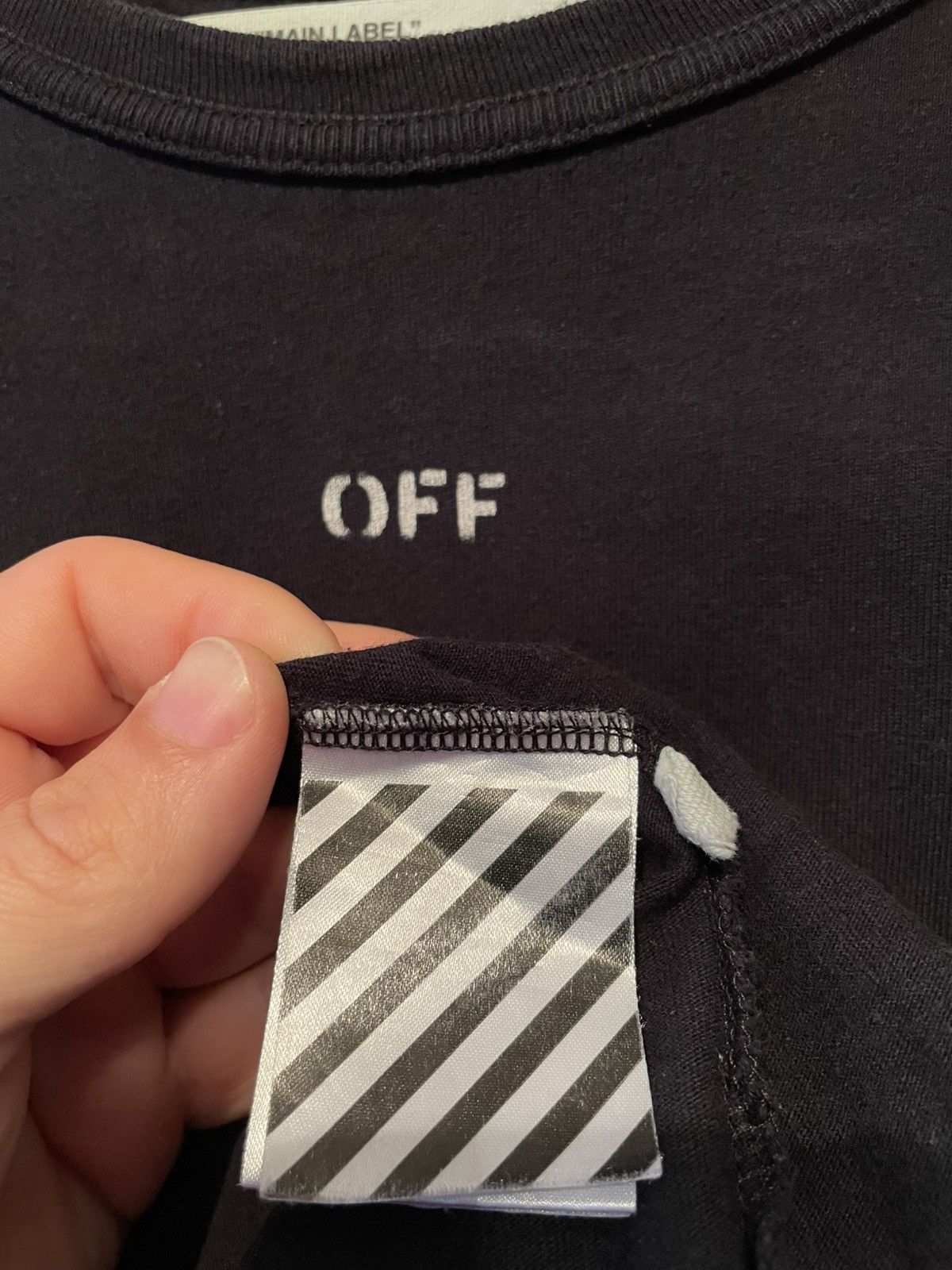 Off-White Off-White Black L/S Arrow Logo Print T-shirt Diagonals Tee Size US S / EU 44-46 / 1 - 12 Thumbnail