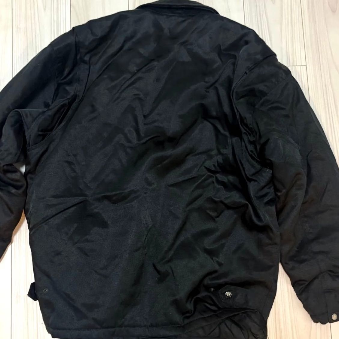 Schott VINTAGE SCHOTT padded firefighter jacket Jacket L Men’s Black Size US L / EU 52-54 / 3 - 2 Thumbnail