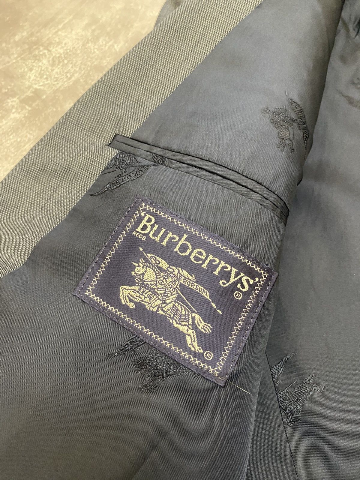 Burberry Prorsum Vintage Burberrys Formal Suit Made in West Germany 90s Size 48L - 9 Thumbnail