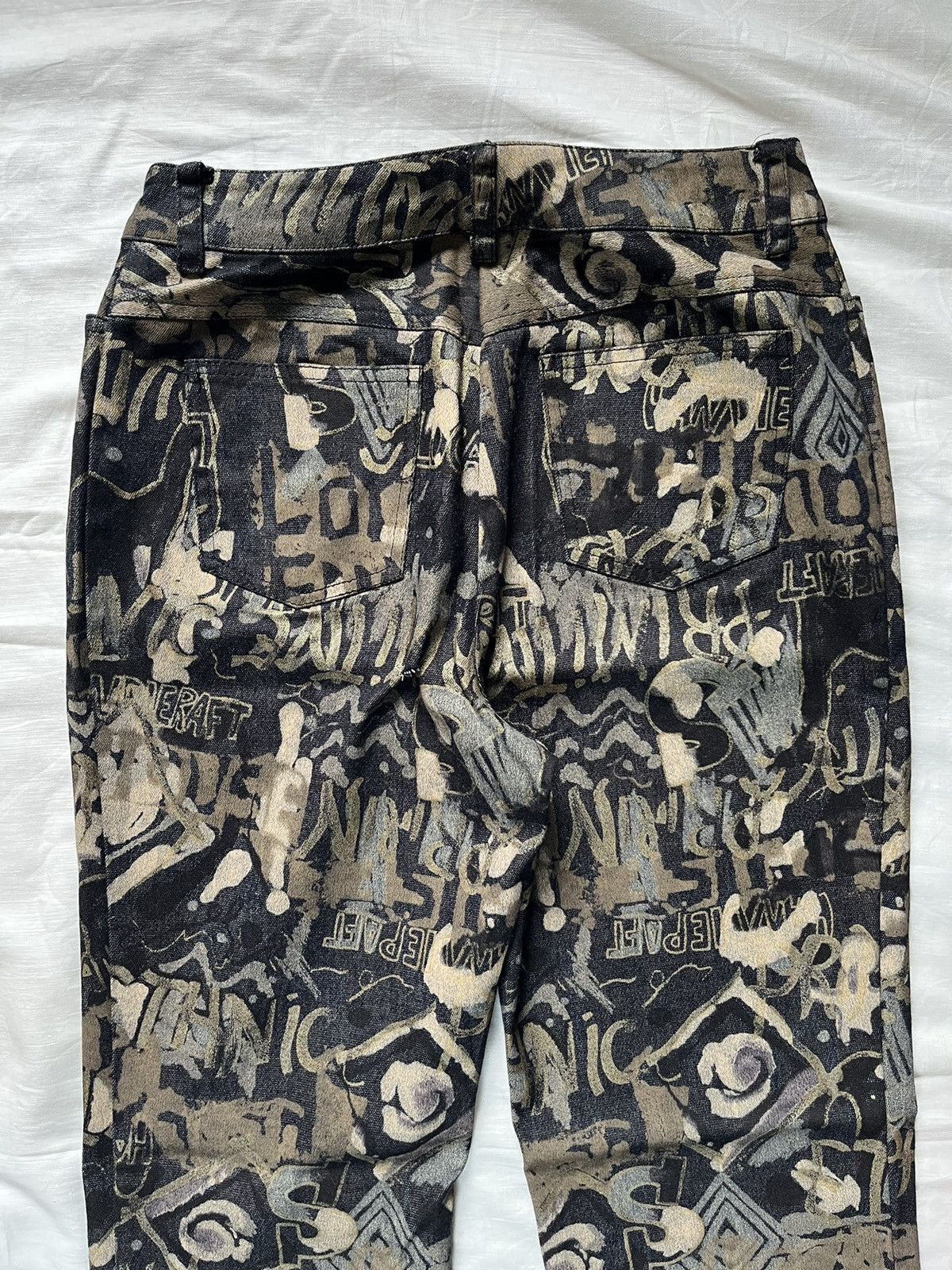 If Six Was Nine Maison Tricolore Camo Gravity Wording Pants Size US 28 / EU 44 - 11 Thumbnail
