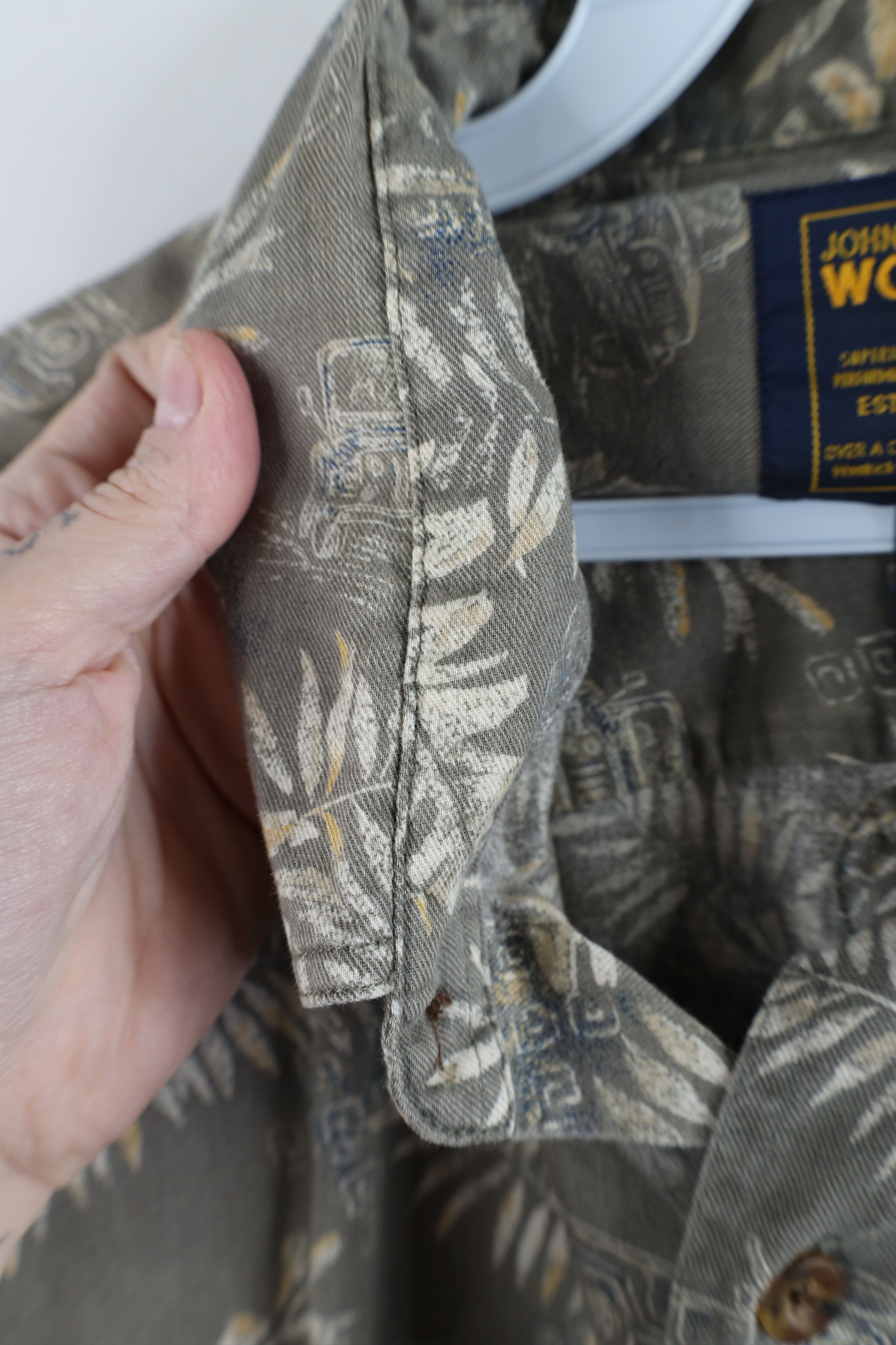 Vintage × Woolrich Woolen Mills Vintage 90s Woolrich All Over Print Hawaiian Button Shirt Size US XXL / EU 58 / 5 - 5 Thumbnail