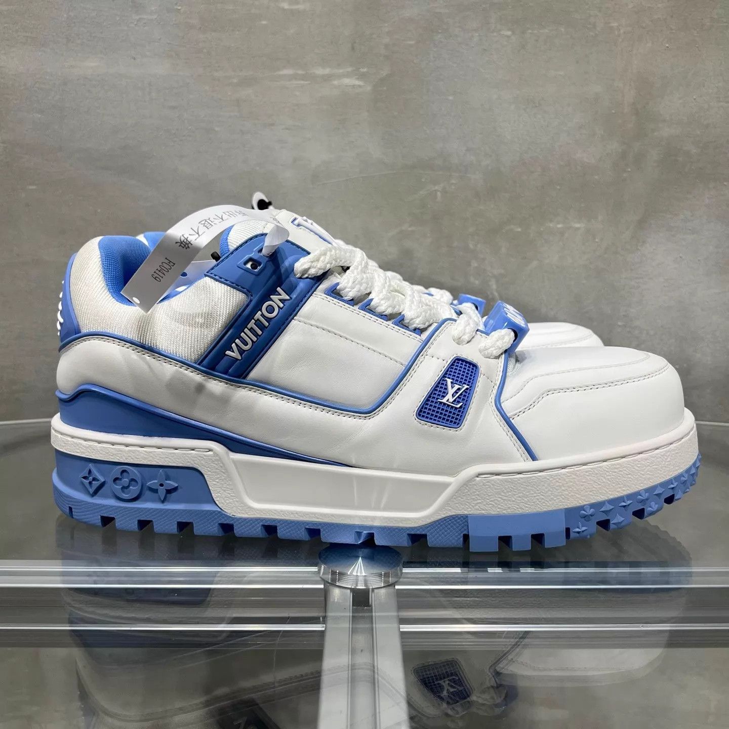 Louis Vuitton LV Trainer Maxi White & Blue UK10 / 44 Size US 11 / EU 44 - 4 Thumbnail