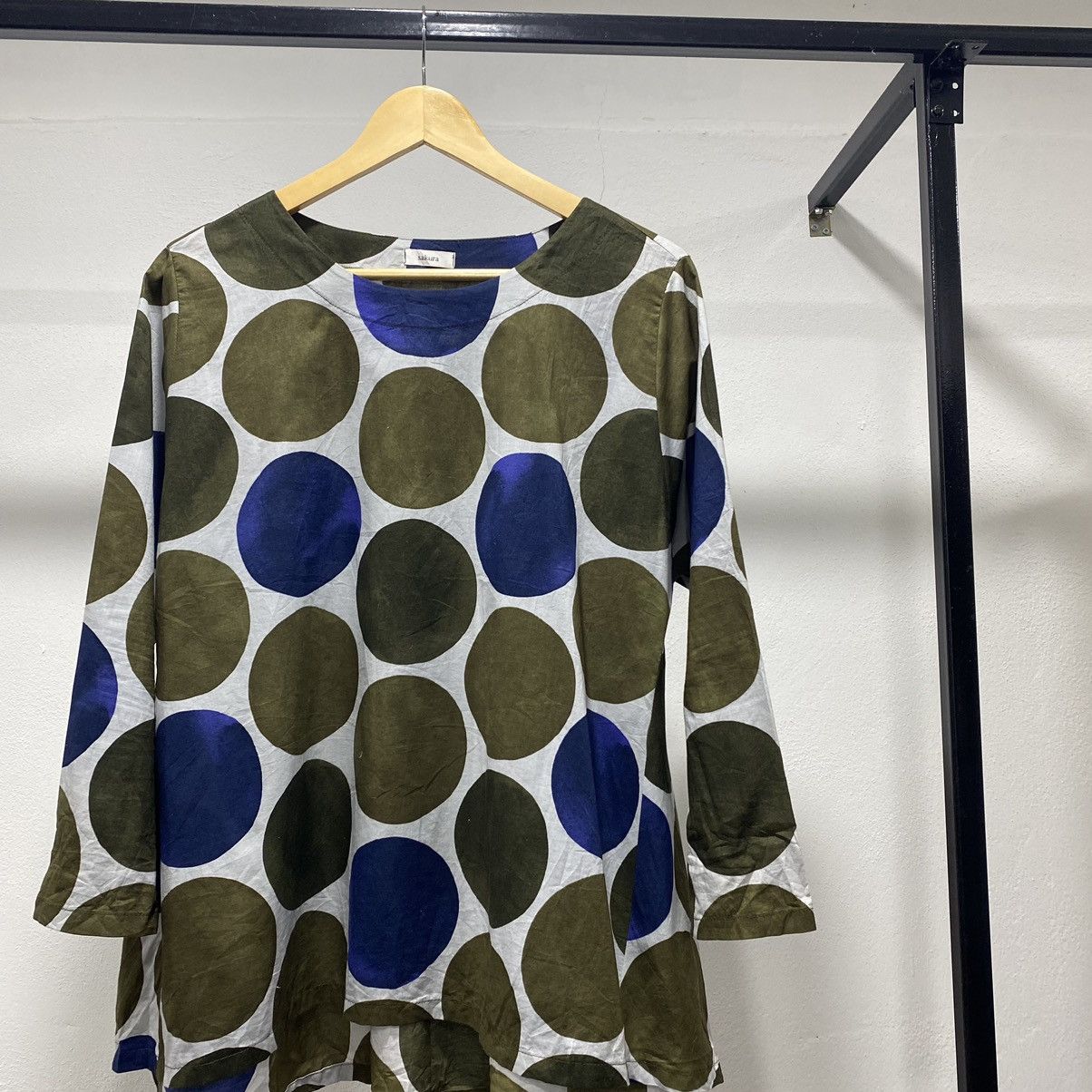 Designer × Japanese Brand Rare☠️ Sakura Japan Polkadot Designer Like Issey Miyake Size ONE SIZE - 2 Thumbnail