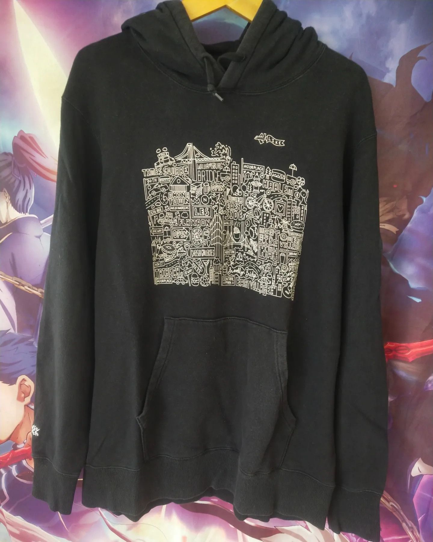 Uniqlo Uniqlo SPRZNY x Timothy Goodman Graphic Black Hoodie Size US XL / EU 56 / 4 - 1 Thumbnail