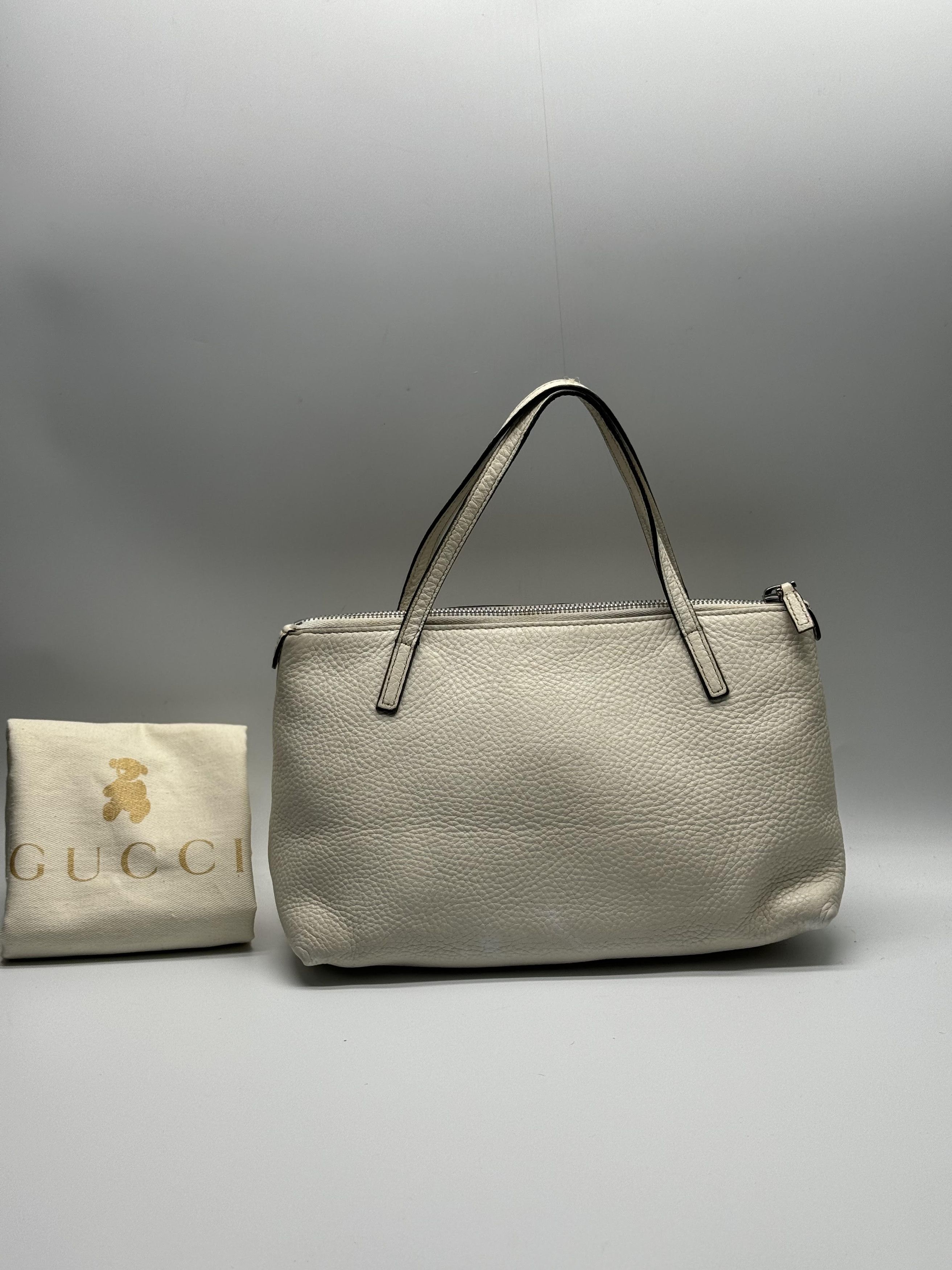 Gucci Gucci Soho Kid White Leather Small Tote Size ONE SIZE - 2 Thumbnail