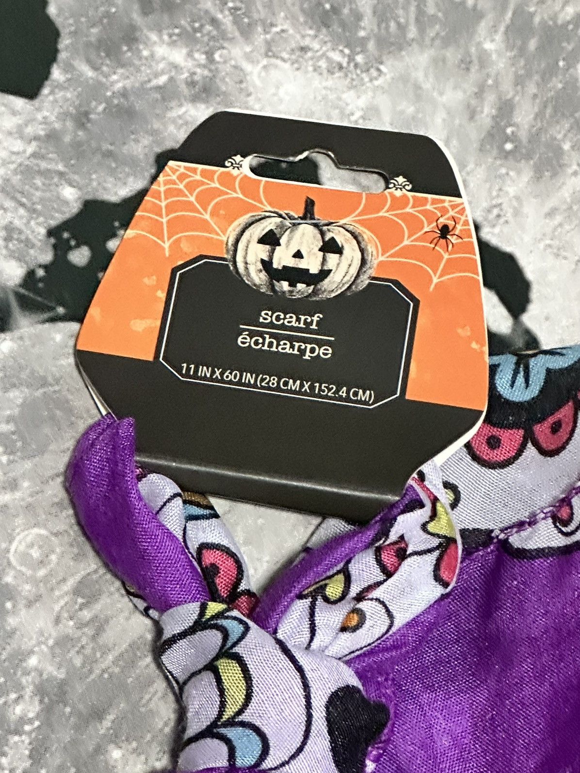 Other Colorful Purple Sugar Skull Scarf Size ONE SIZE - 4 Thumbnail