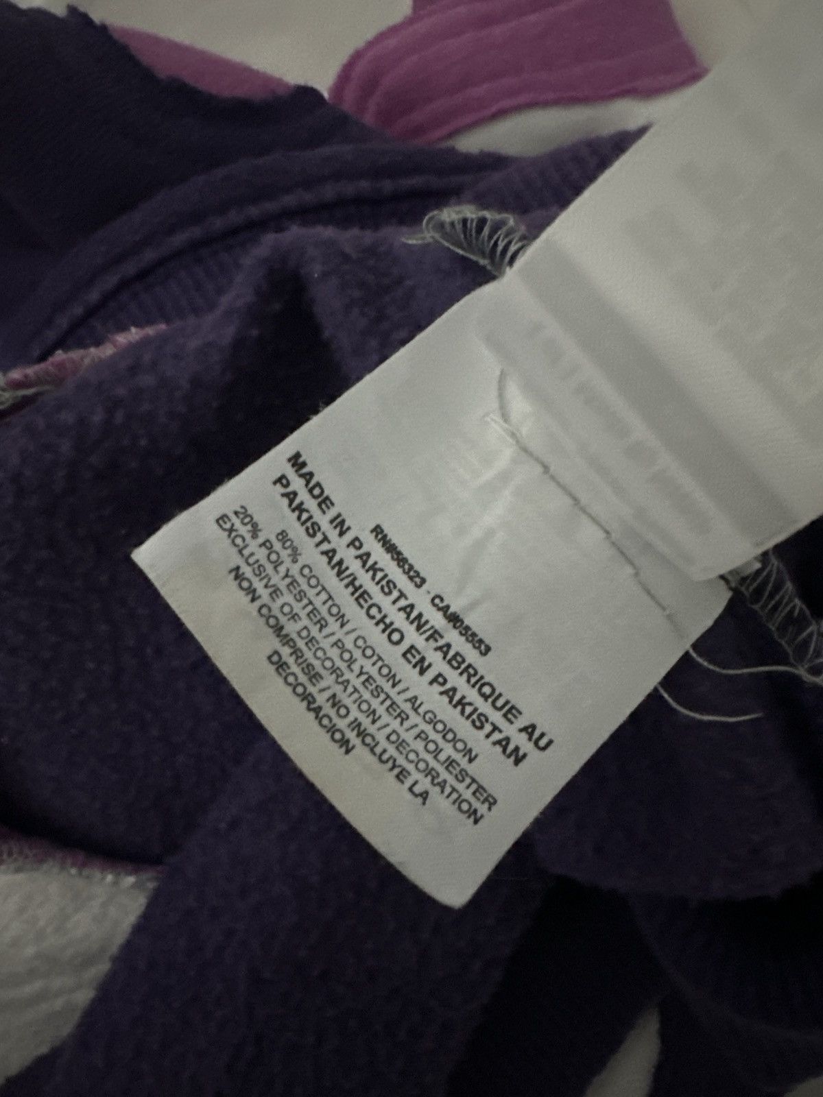 Nike Nike Crewneck Double Flame Purple White “Lozo” 597 Reworked Size US XL / EU 56 / 4 - 7 Thumbnail