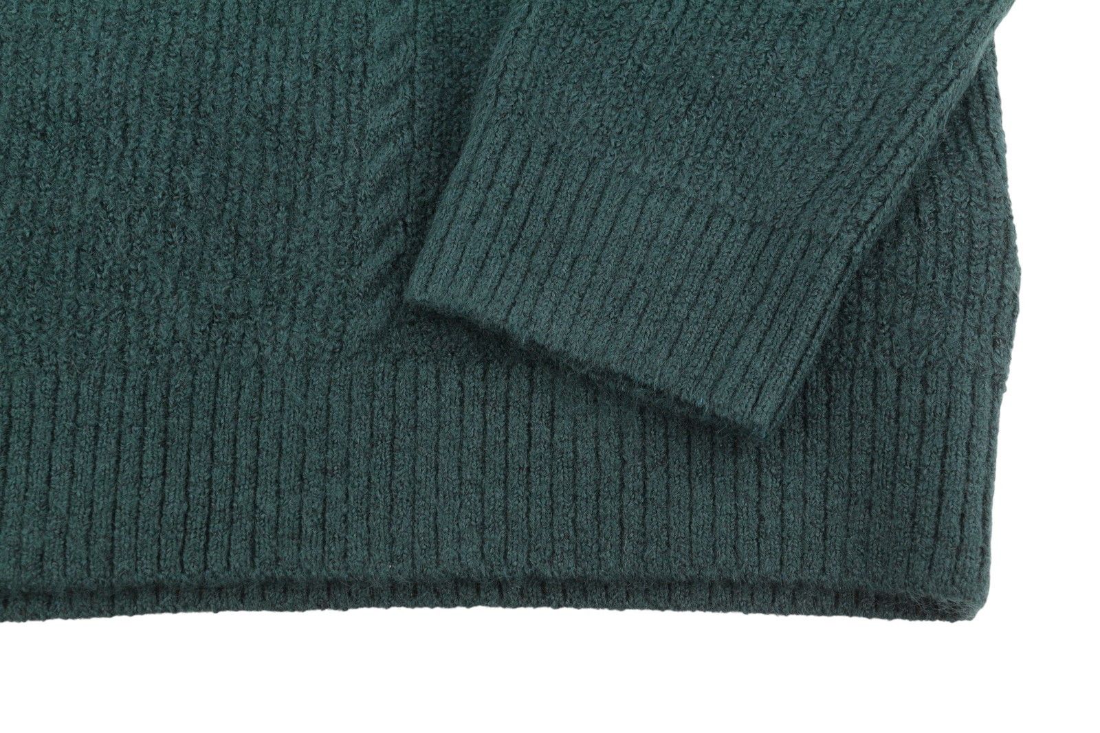 Tommy Hilfiger SLIM CABLE KNIT L Green Stretch Jumper 87383 Size US L / EU 52-54 / 3 - 4 Thumbnail