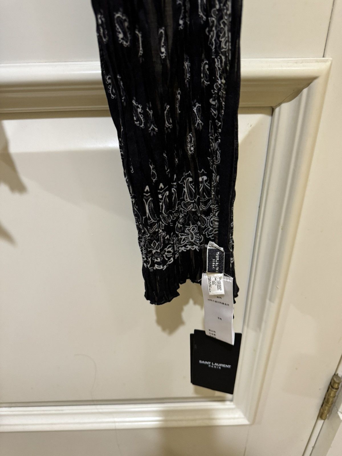 Saint Laurent Paris Classic bandana scarf Size ONE SIZE - 4 Thumbnail