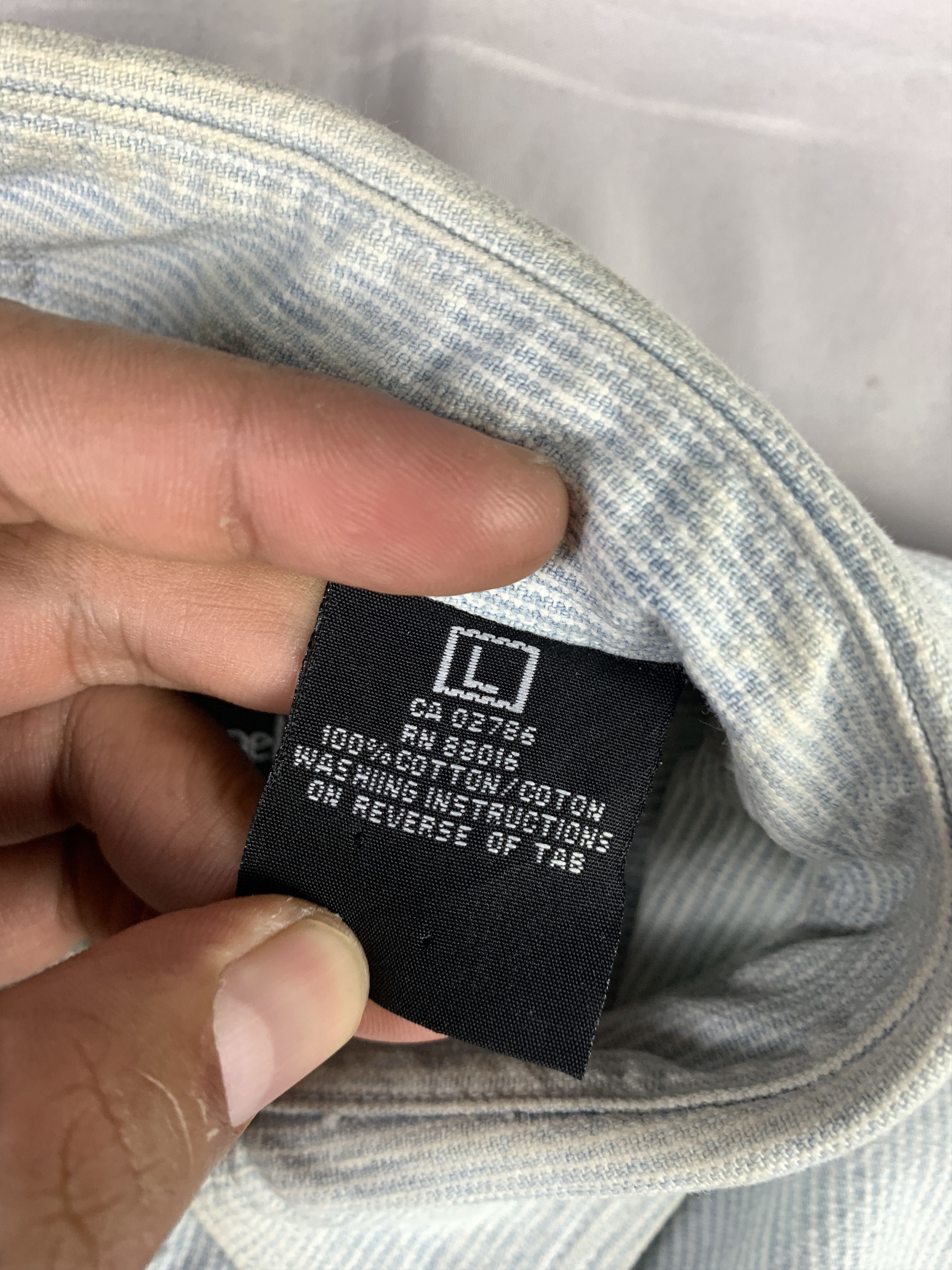 Marc Buchanan Pelle Pelle by Marc Buchanan Soft Blue Heavy Shirt (L) Size US L / EU 52-54 / 3 - 7 Thumbnail