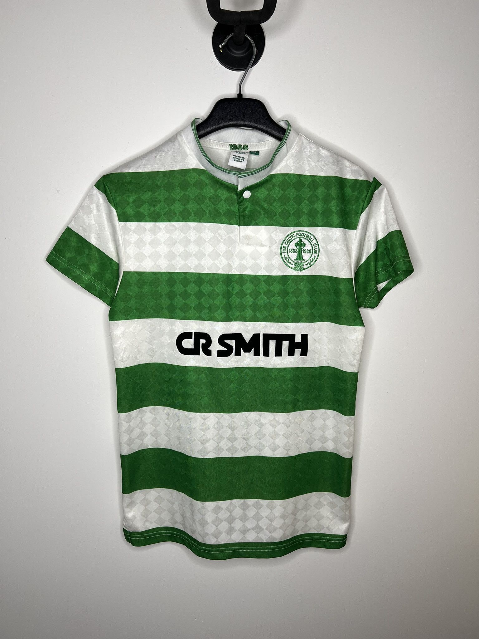 Vintage CELTIC 1988 HOME RETRO REPLICA FOOTBALL SHIRT SOCCER JERSEY Size US S / EU 44-46 / 1 - 1 Thumbnail