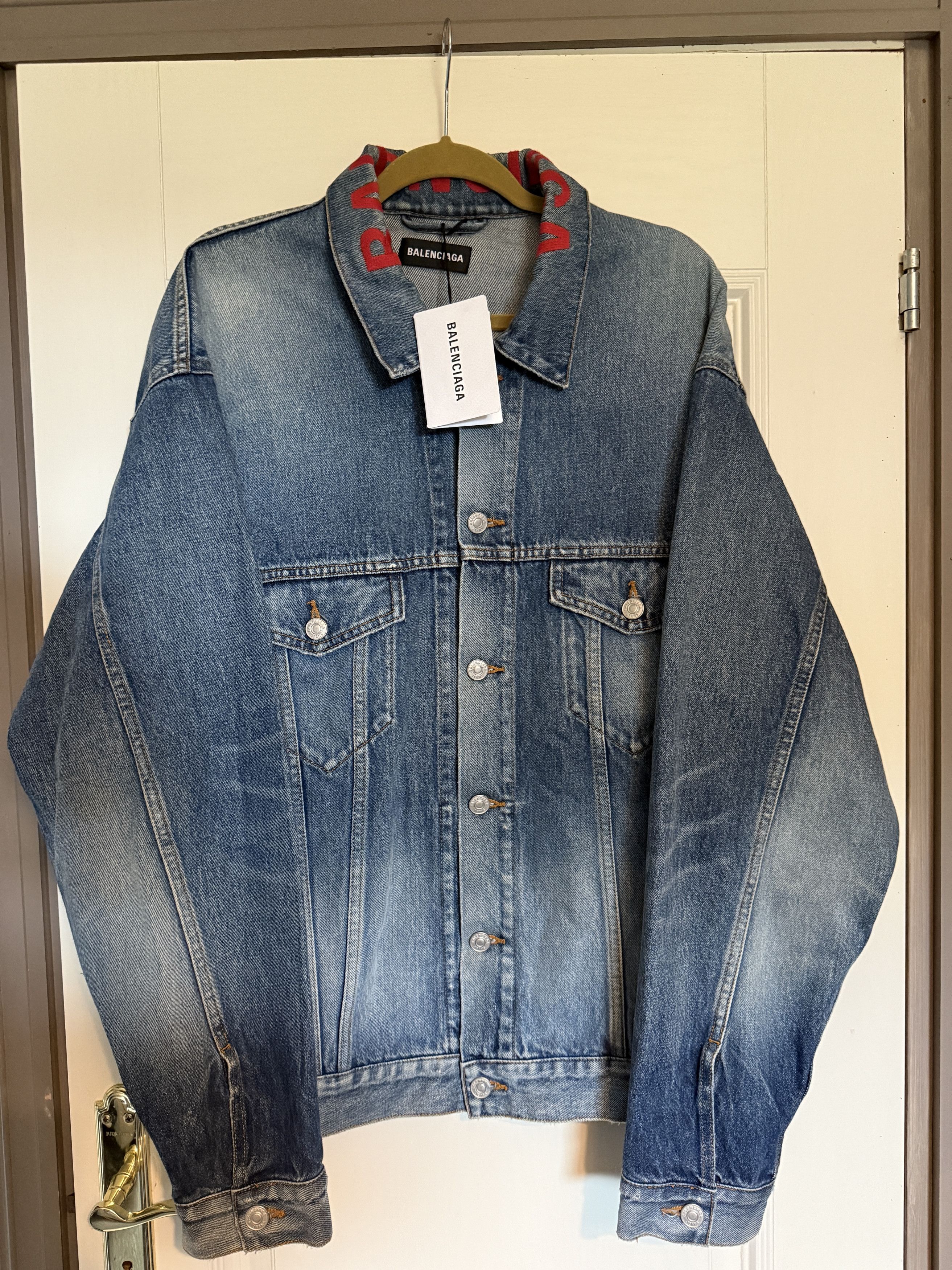 Balenciaga Balenciaga Denim Jacket – Size 48 – With Tags & Box Size US M / EU 48-50 / 2 - 1 Thumbnail