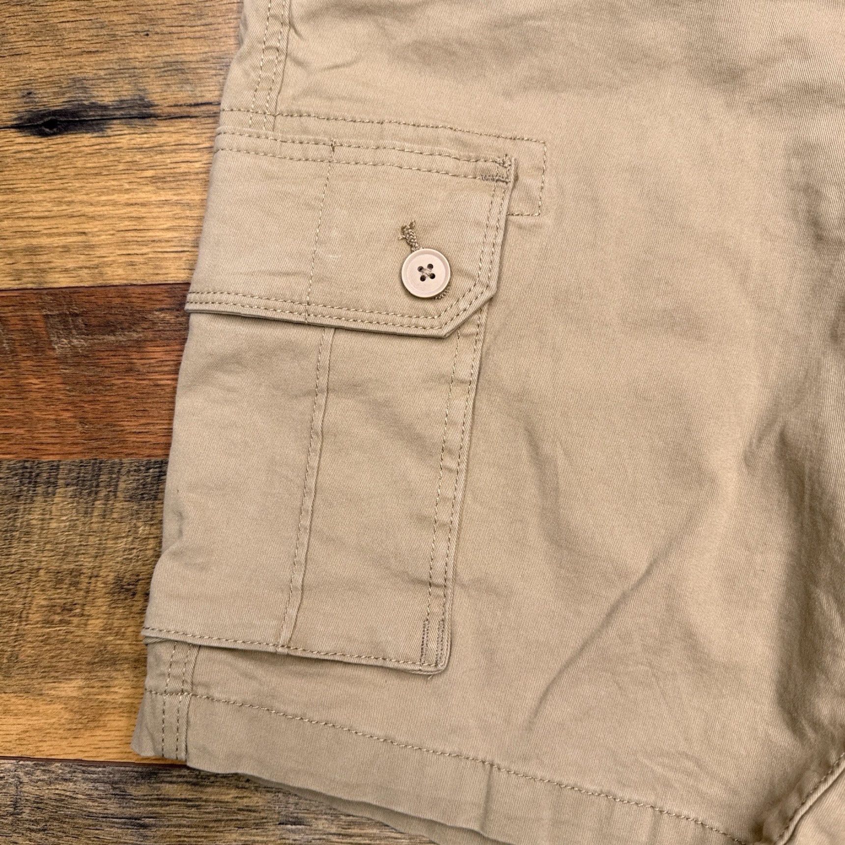 Vintage Sonoma Cargo Shorts Mens 29 Tan Stretch New Size US 29 - 5 Thumbnail