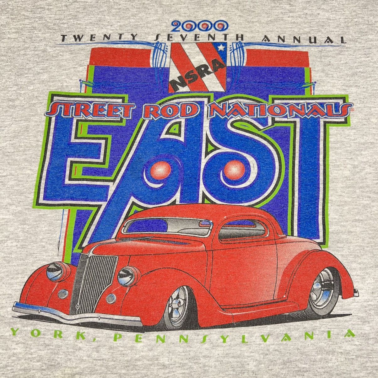 Vintage Street Rod Tee Shirt Grey Car Classic NSRA Auto Graphic 2000 Size US XL / EU 56 / 4 - 3 Thumbnail
