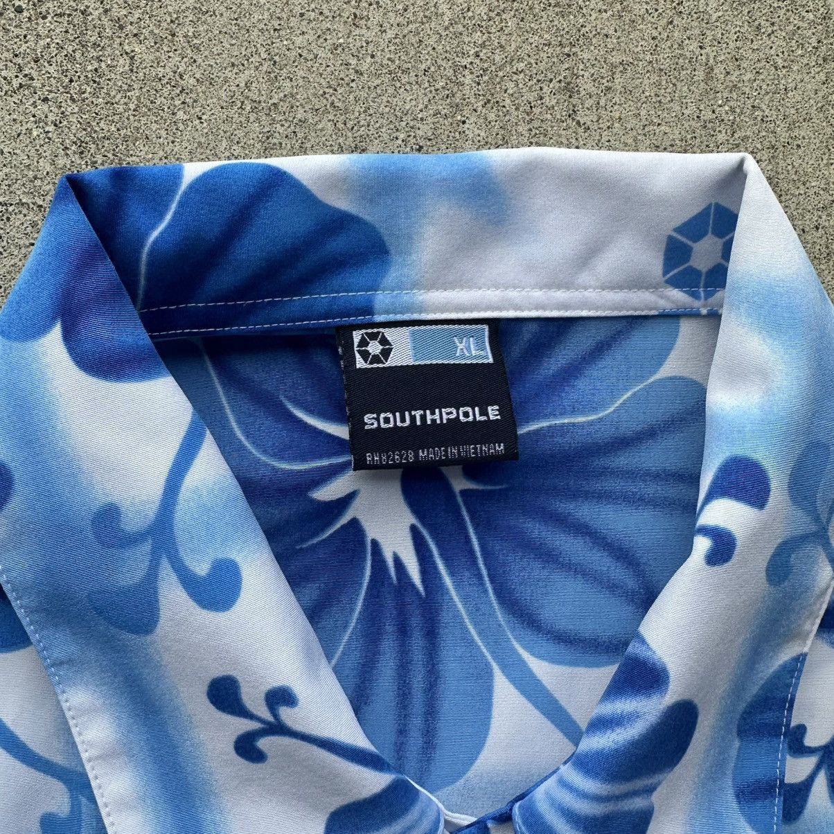 Southpole × Vintage Vintage Southpole Hawaiian Shirt AOP Y2K Floral Size US XL / EU 56 / 4 - 4 Thumbnail