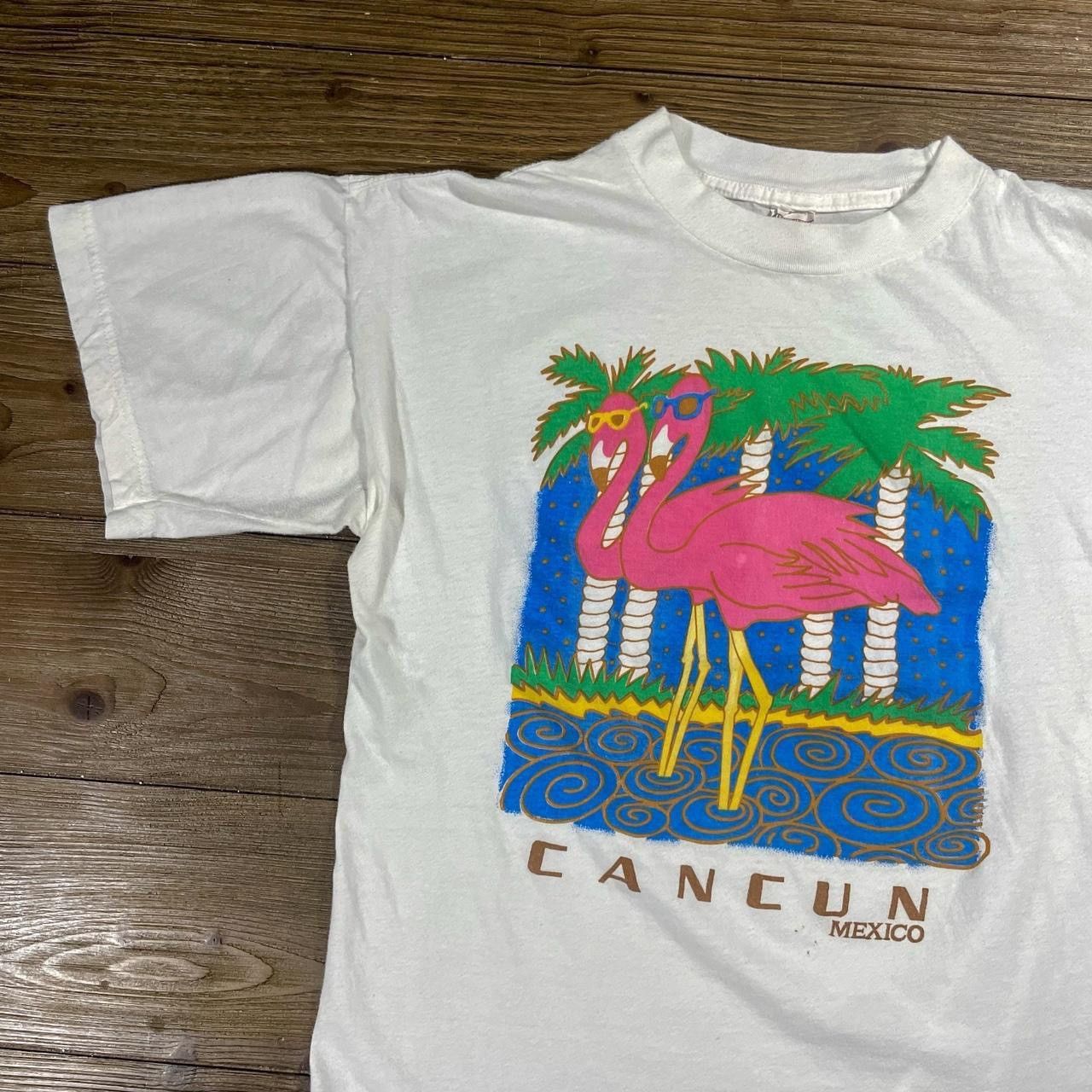 Vintage Vintage 90’s Cancun Cool Flamingo T-Shirt Size US L / EU 52-54 / 3 - 2 Thumbnail