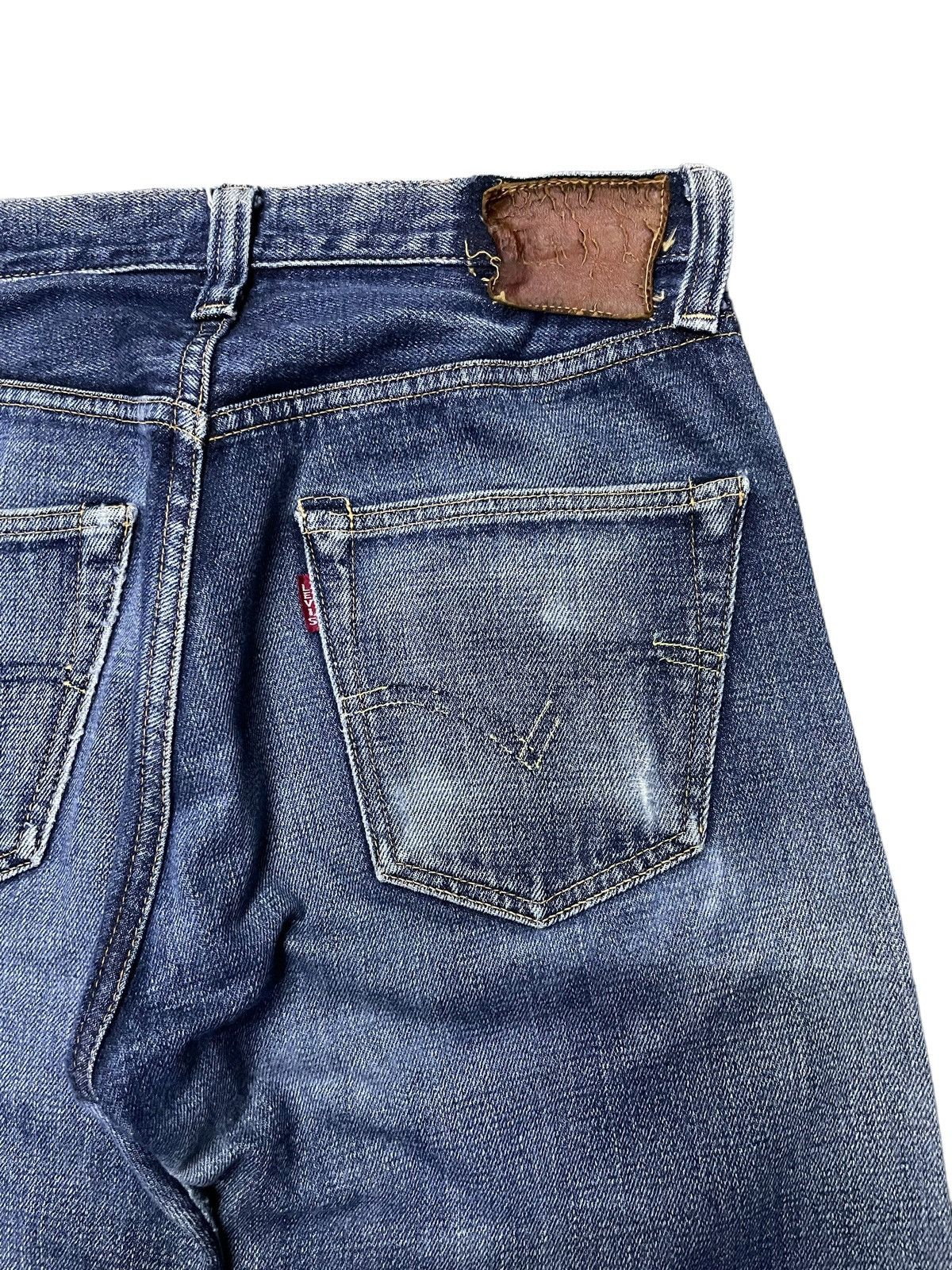 Levi's × Vintage Vintage Levis 505 Big E Selvedge Distressed Jeans Size US 30 / EU 46 - 13 Thumbnail