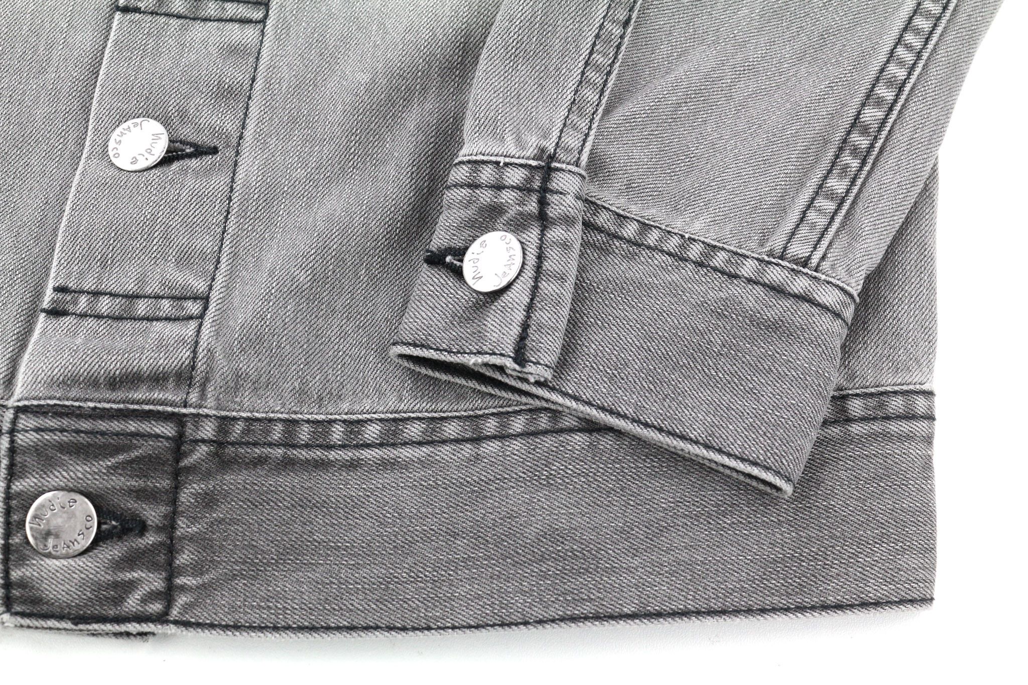 Nudie Jeans CONNY XS Organic Fog Denim Grey Jacket 81064 Size US XS / EU 42 / 0 - 5 Thumbnail