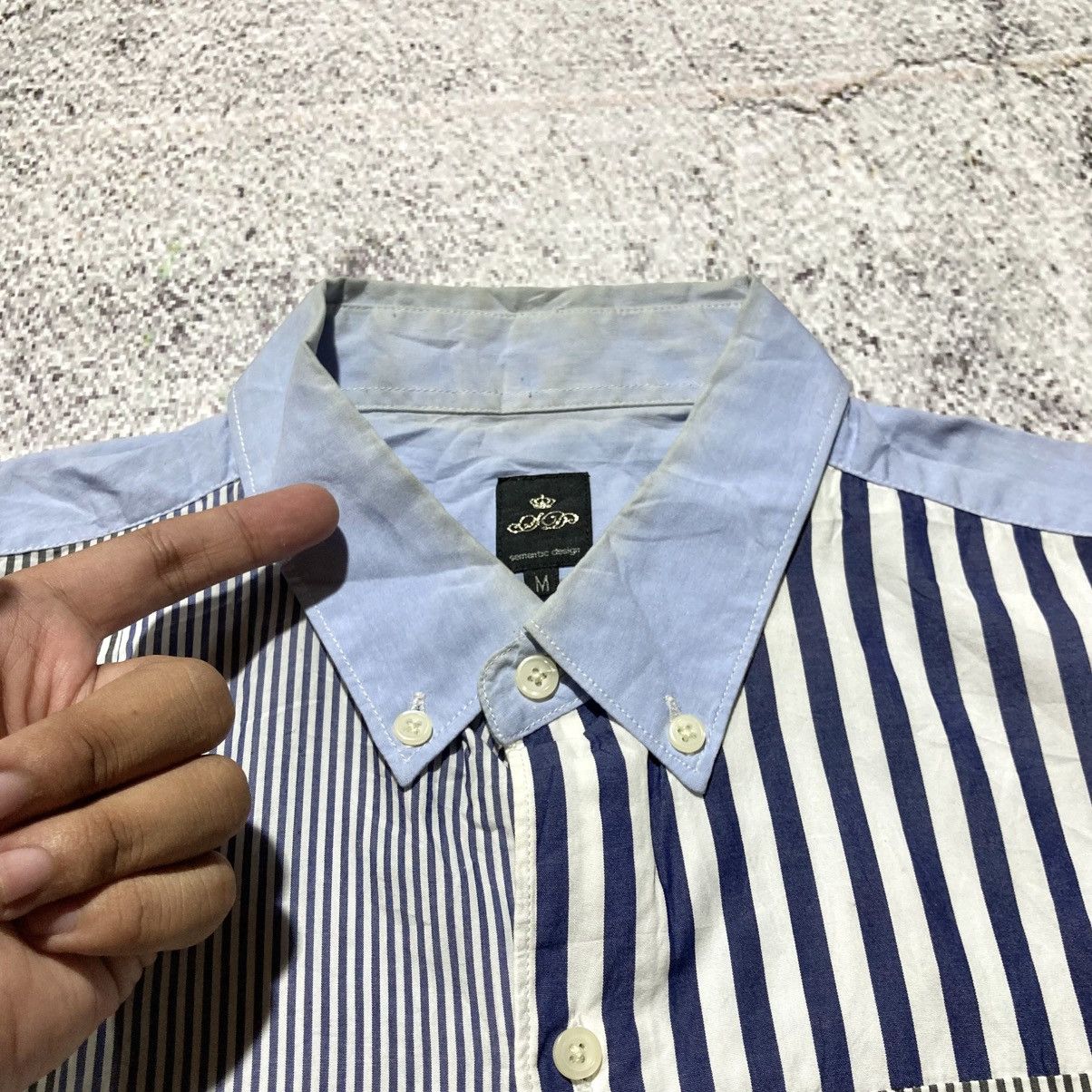 Japanese Brand 2000s Semanticdesign Stripe Pattern Shirt CDG Style Designer Size US M / EU 48-50 / 2 - 8 Thumbnail
