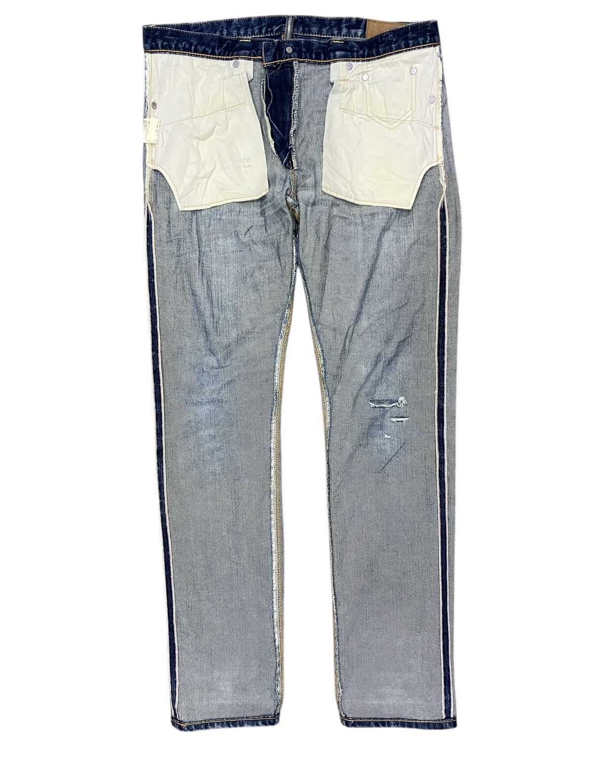 20471120 SHIPS Denim Redline Selvage Skinny Size US 34 / EU 50 - 7 Thumbnail