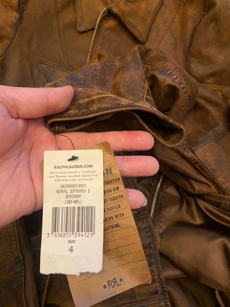 RRL Ralph Lauren RRL Ralph Lauren Women's cowhide leather jacket Size S / US 4 / IT 40 - 9 Thumbnail