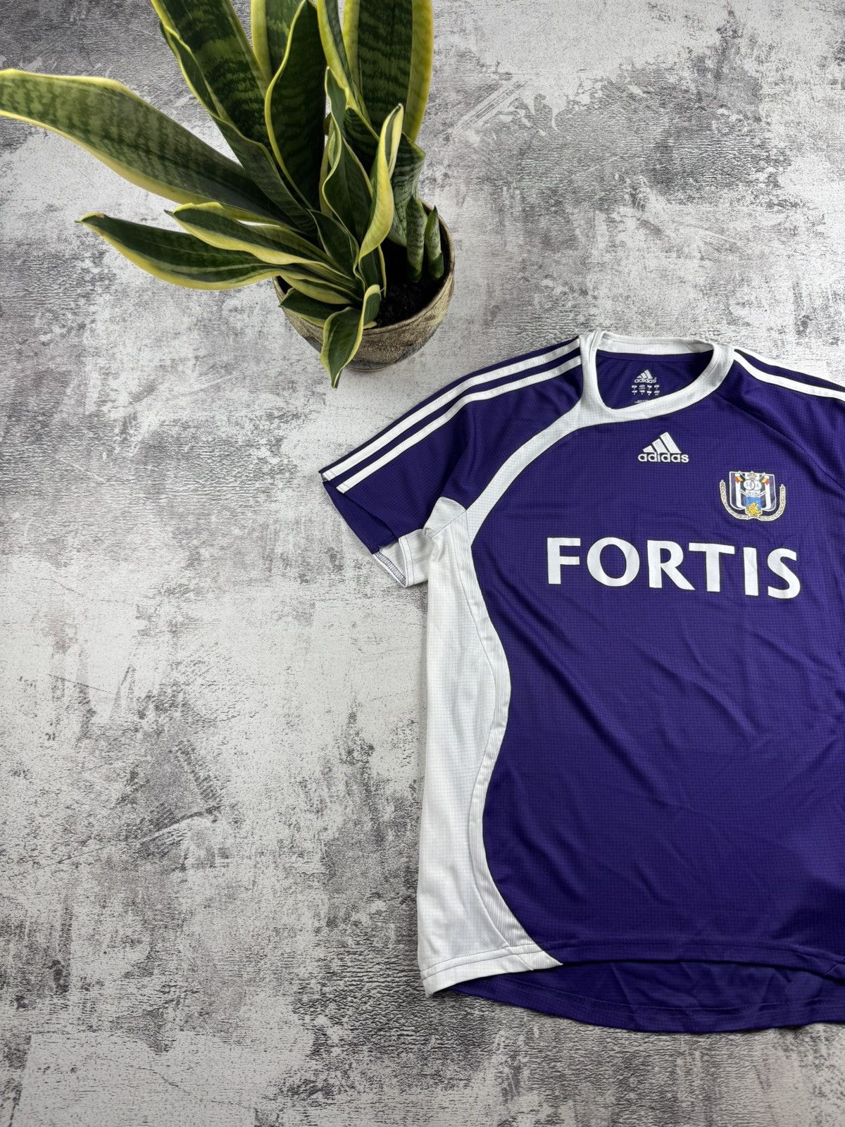 Adidas Anderlecht 2006 2008 Home Adidas Vintage Belgium Soccer Football Shirt Jersey Size US S / EU 44-46 / 1 - 2 Thumbnail
