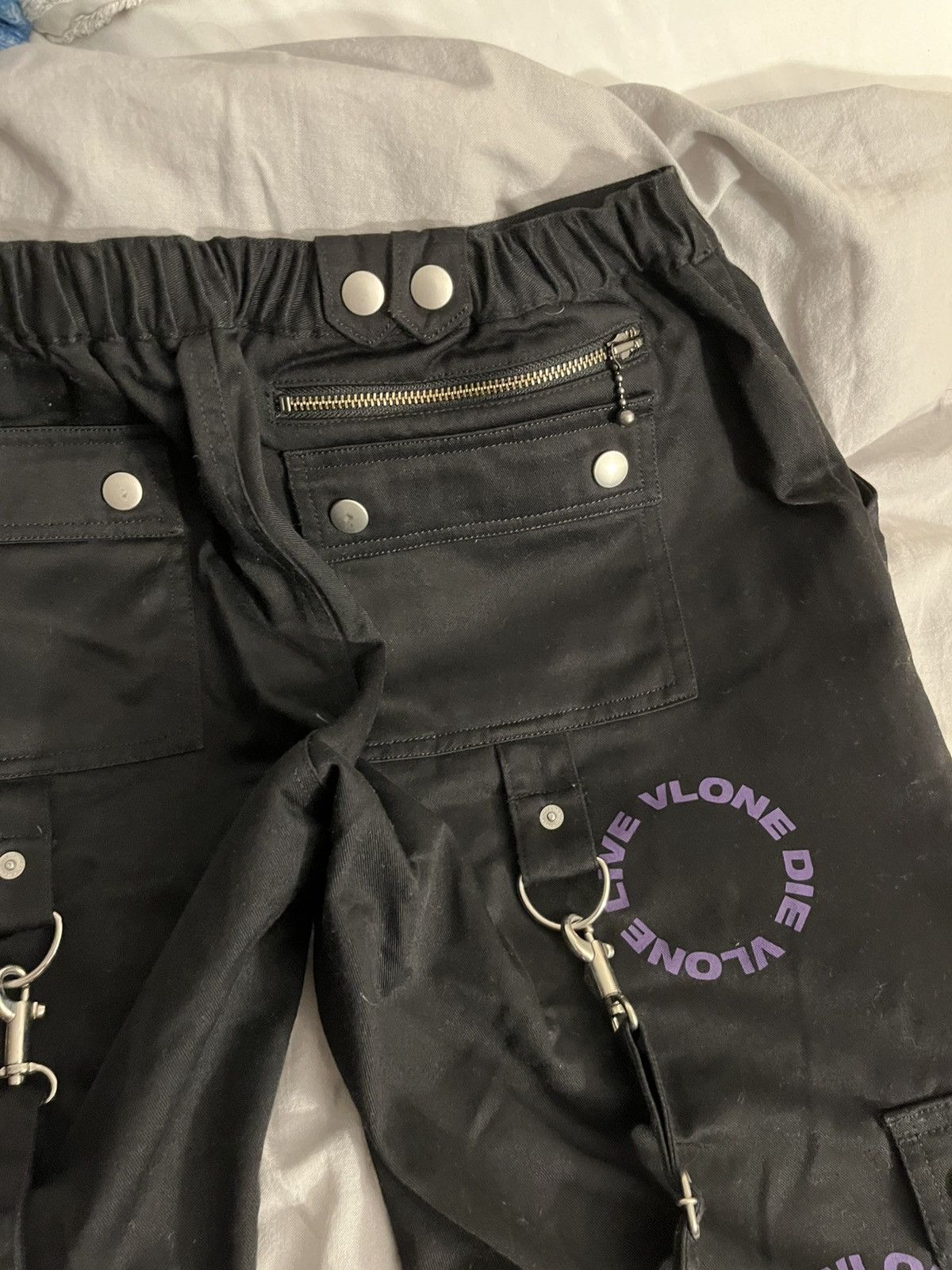 Vlone Vlone black and purple bondage pants Size US 30 / EU 46 - 14 Thumbnail