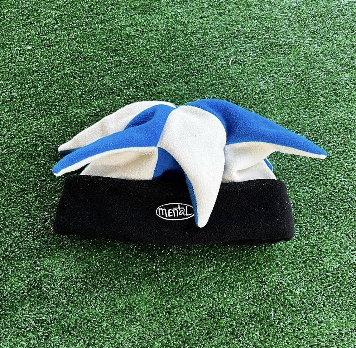 JNCO ✨RARE Y2k Blue and white insane Skate Mental beanie Size ONE SIZE - 1 Thumbnail