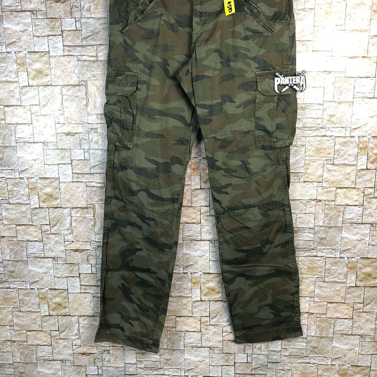 LOWRYS FARM Lowrys Farm Pantera Camo Green Cargo Multipocket Pants #A592 Size US 31 - 3 Thumbnail