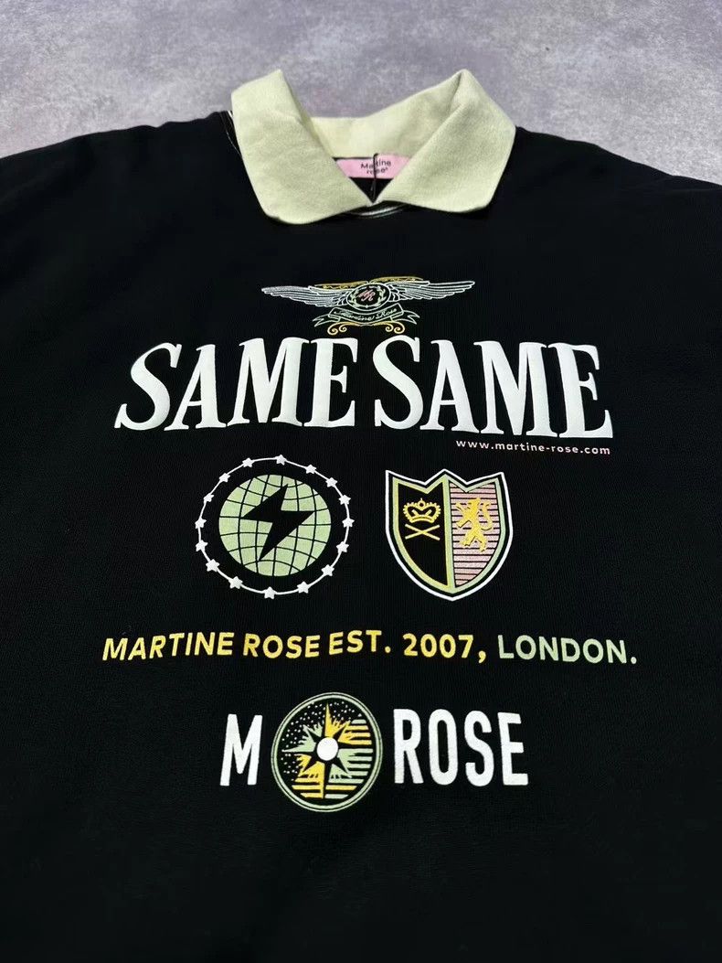 Martine Rose Martine rose Letter print, cotton turtleneck, casual hoodi Size M / US 6-8 / IT 42-44 - 2 Thumbnail