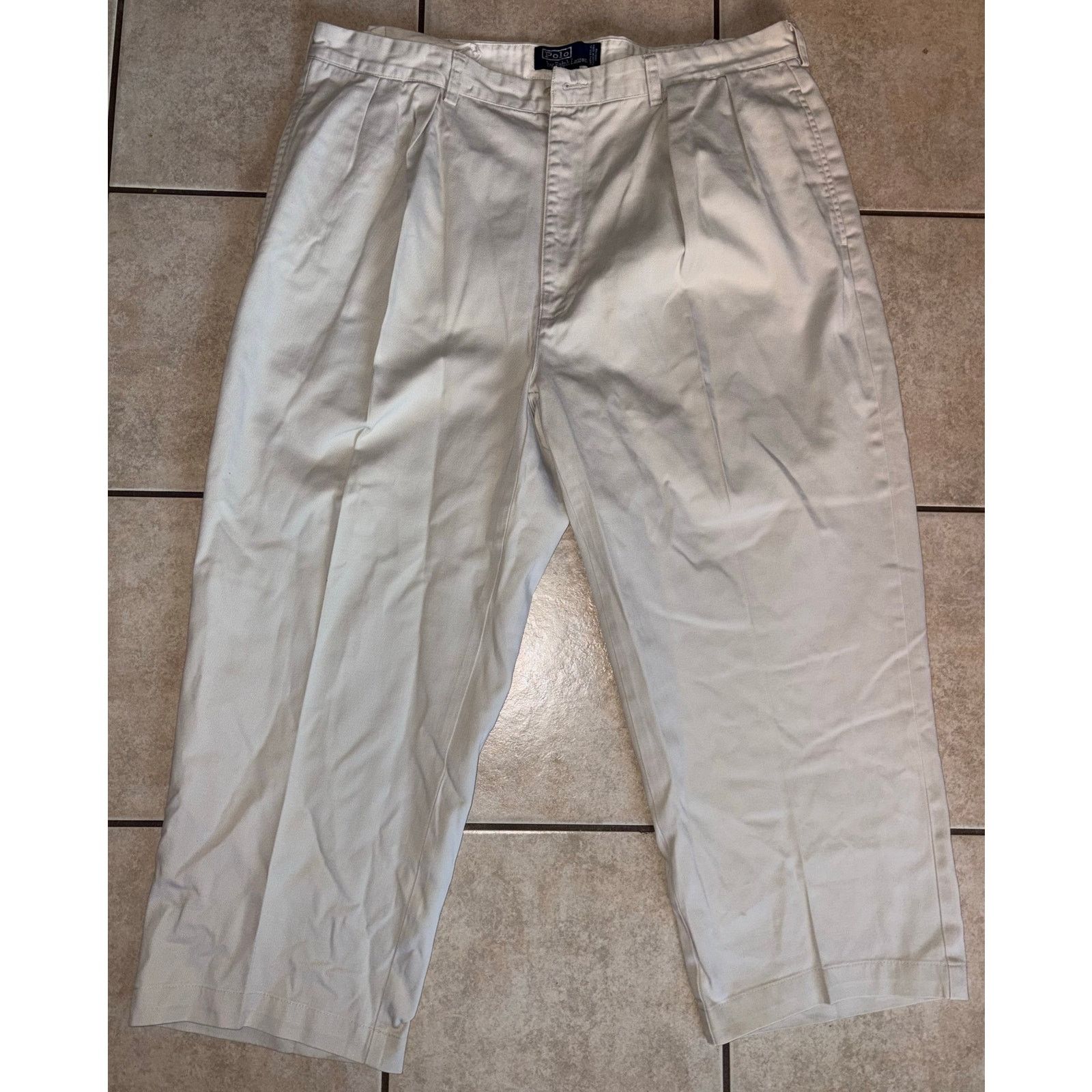 Polo Ralph Lauren Polo Ralph Lauren vintage Andrew pants 40/30 khaki Size US 40 / EU 56 - 1 Thumbnail
