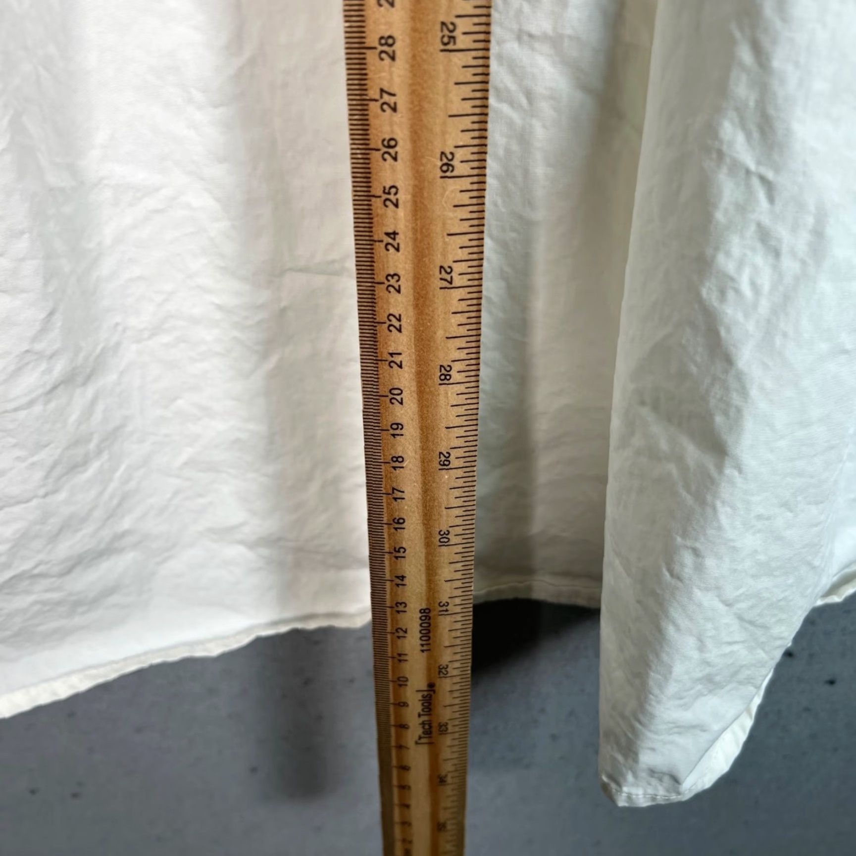 Madewell Madewell Womens Size 2 White Short Sleeve Tie Front Empire Waist Dress Cotton Size 26" / US 2 / IT 38 - 7 Thumbnail