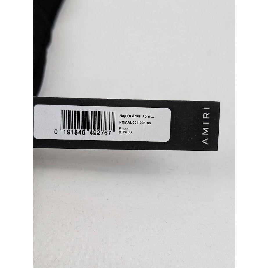 Amiri o1rshd1 Size: 85 CM / Nappa Amiri 4cm Belt in Black Size 34 - 15 Thumbnail