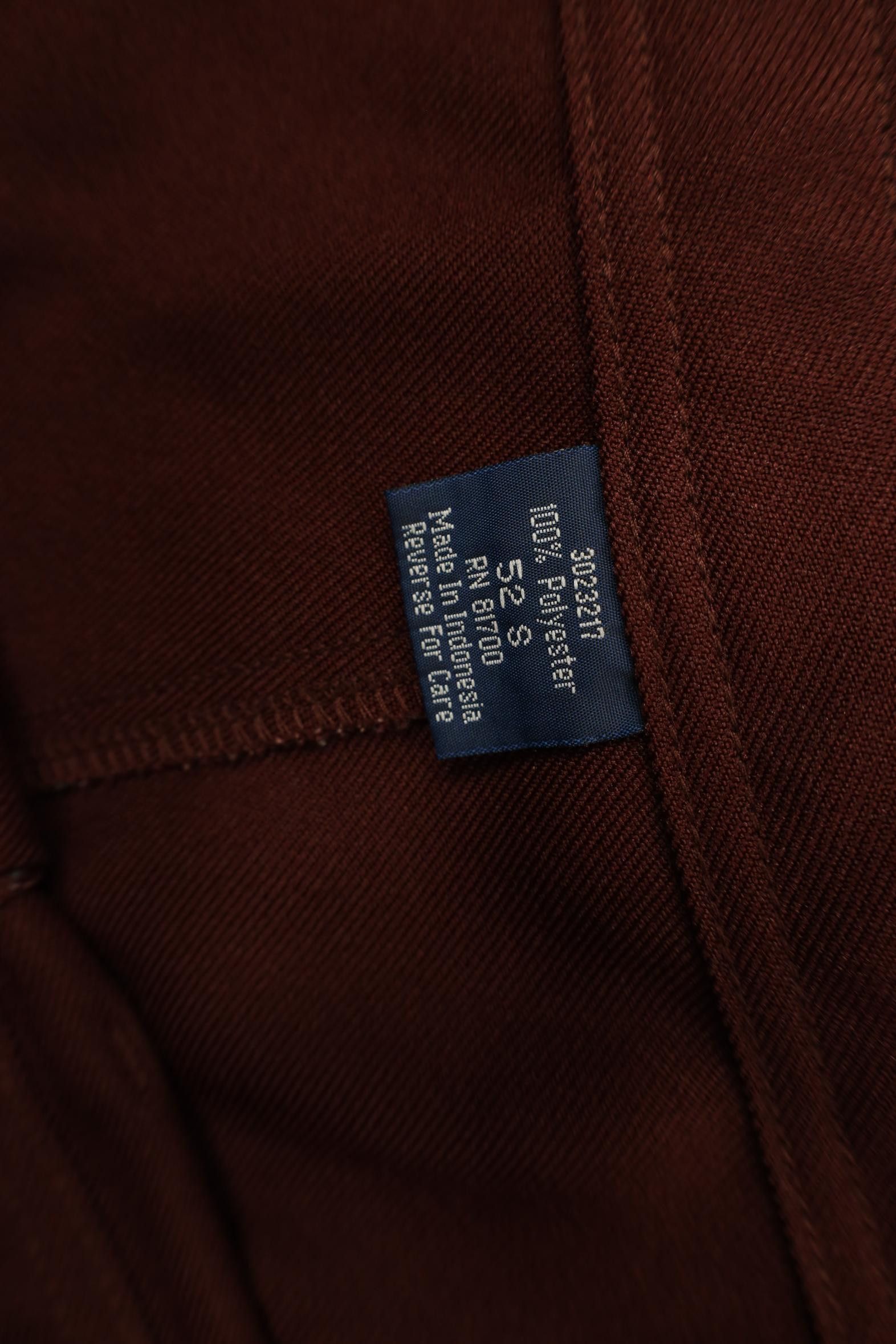 Vintage Vintage 90s Streetwear Wide Leg Chino Pants Burgundy Red Size US 44 / EU 60 - 10 Thumbnail