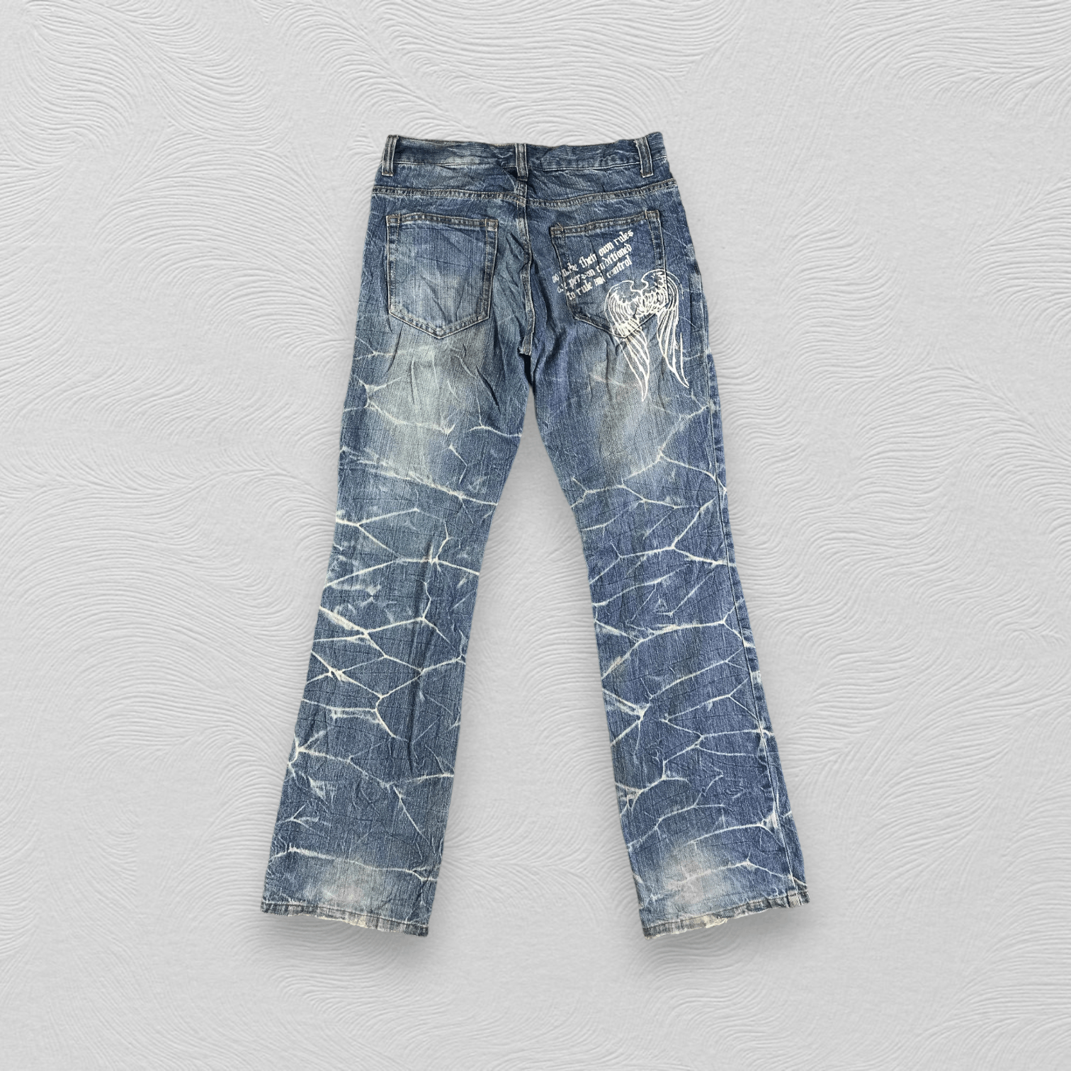 Japanese Brand Japanese Nylaus Jeans Distressed Denim KJ3083 Size US 31 - 2 Thumbnail