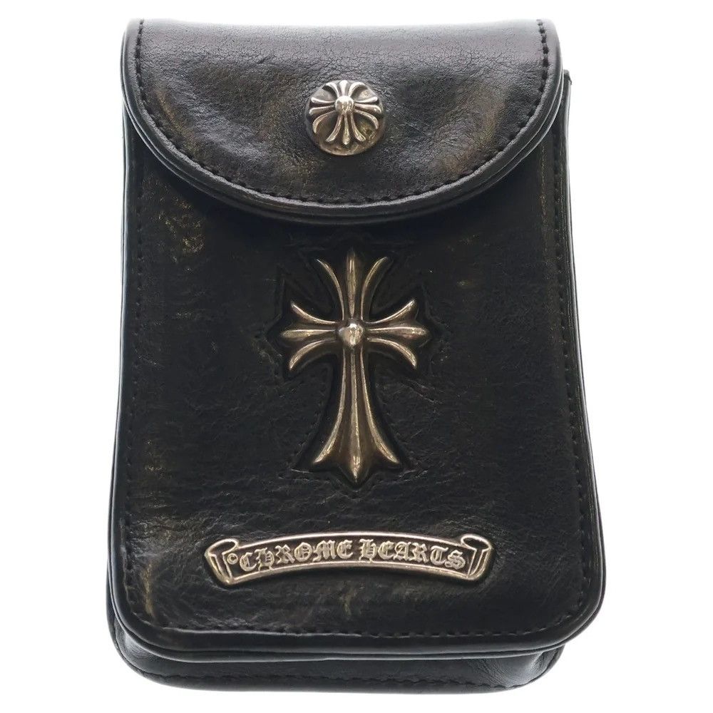 小物 CHROME HEARTS CH CROSS CIGARETTE CASE Chrome Hearts Chrome Hearts CH CROSS CIGARETTE CASE WHITE Leather